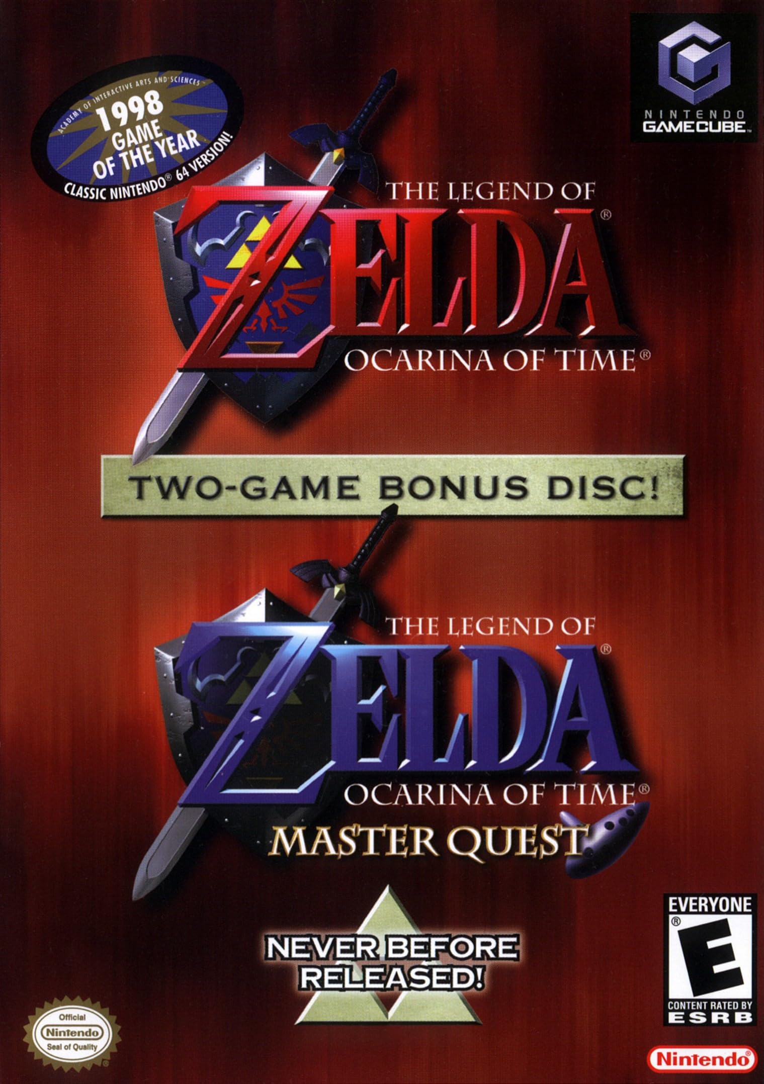 The Legend of Zelda Ocarina of Time Master Quest Nintendo GameCube MD CIB - Very Good