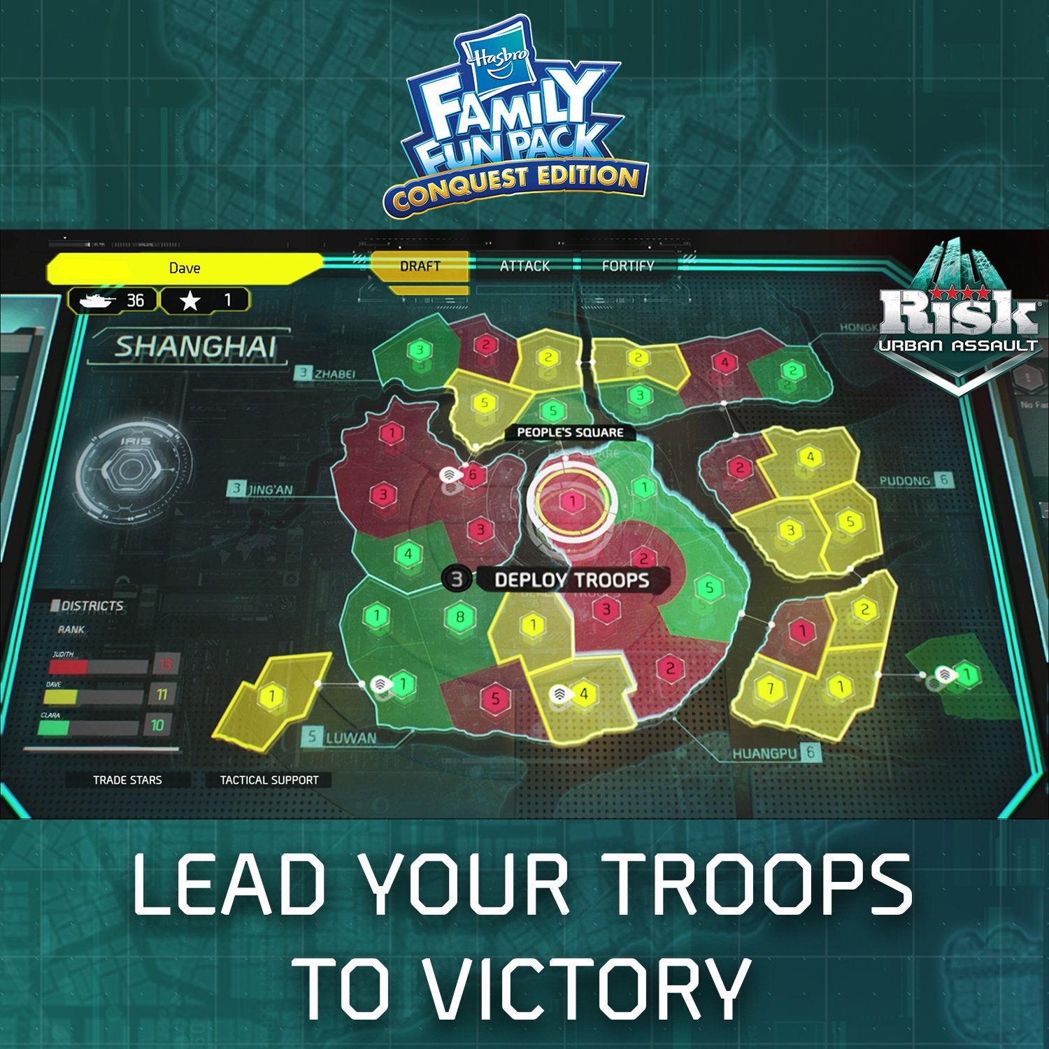 Hasbro Family Fun Pack Conquest Edition PS4 PlayStation 4 AD - Very Good