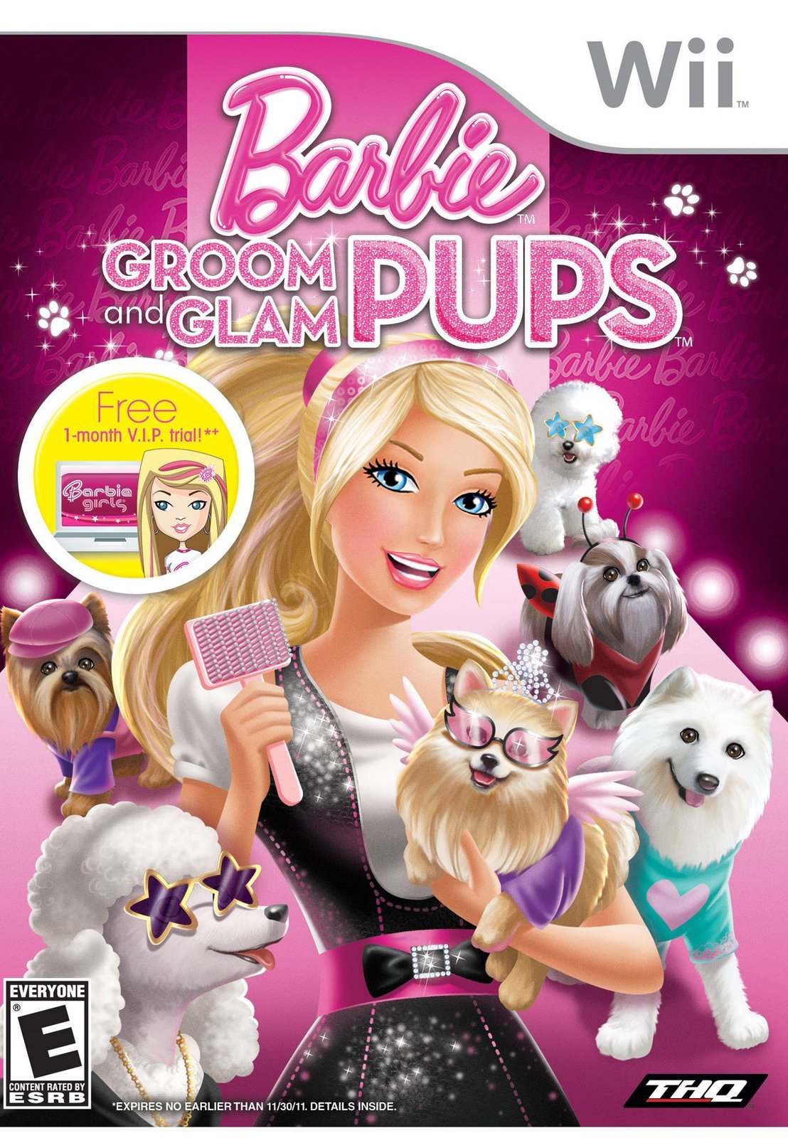Barbie Groom And Glam Pups Nintendo Wii - Like New