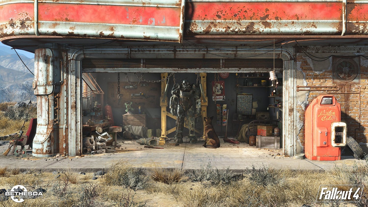 Fallout 4 PS4 PlayStation 4 PEGI + Poster - Like New