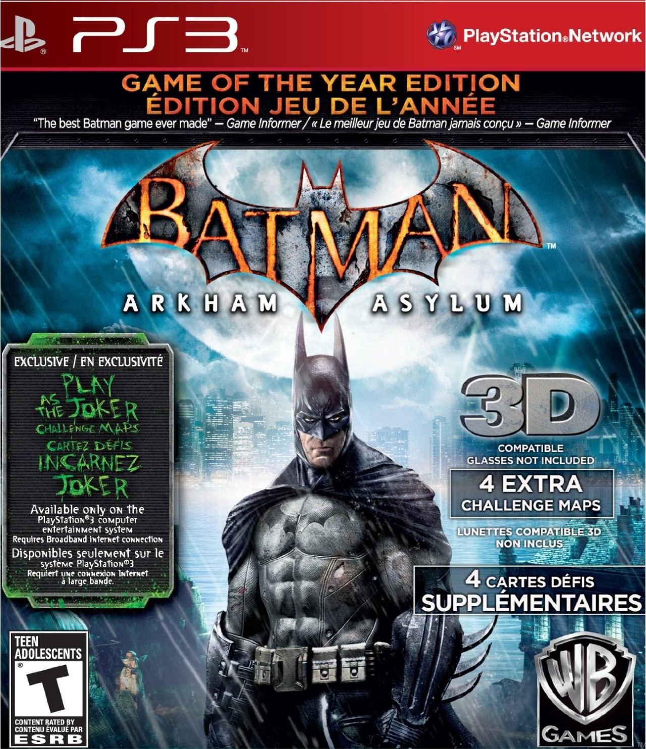 Batman Arkham Asylum GOTY PS3 PlayStation 3 GH Complete - Excellent
