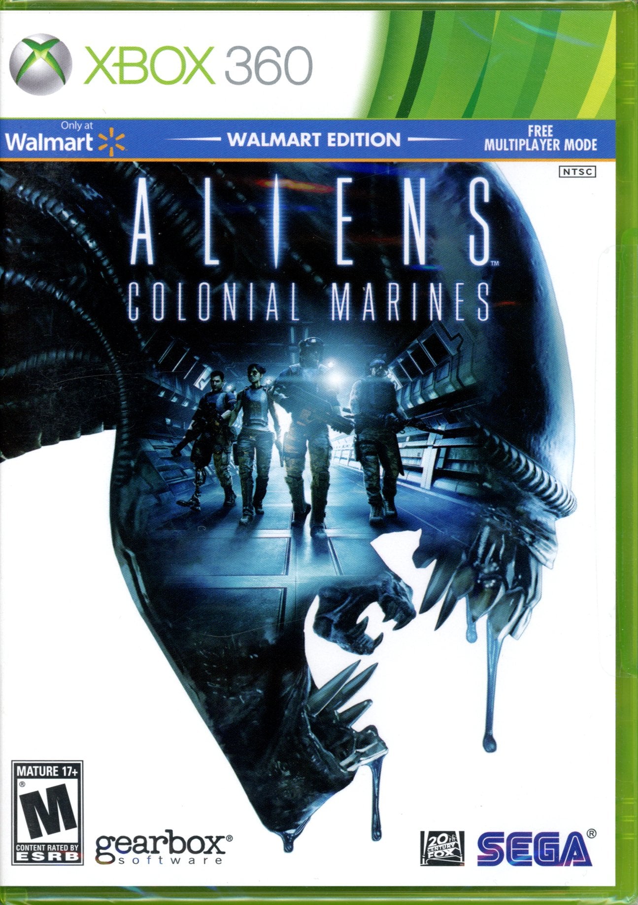 Aliens Colonial Marines Walmart Edition Xbox 360 + Sticker Complete - Excellent