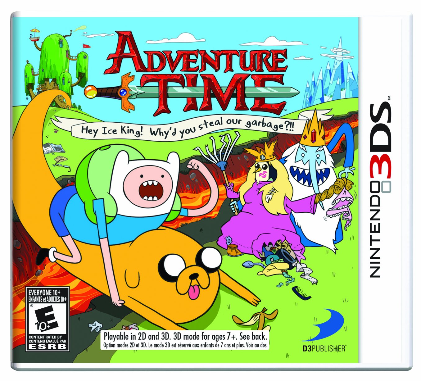 Adventure Time Hey Ice King! Why'd you steal our garbage?!! Nintendo 3DS - Like New