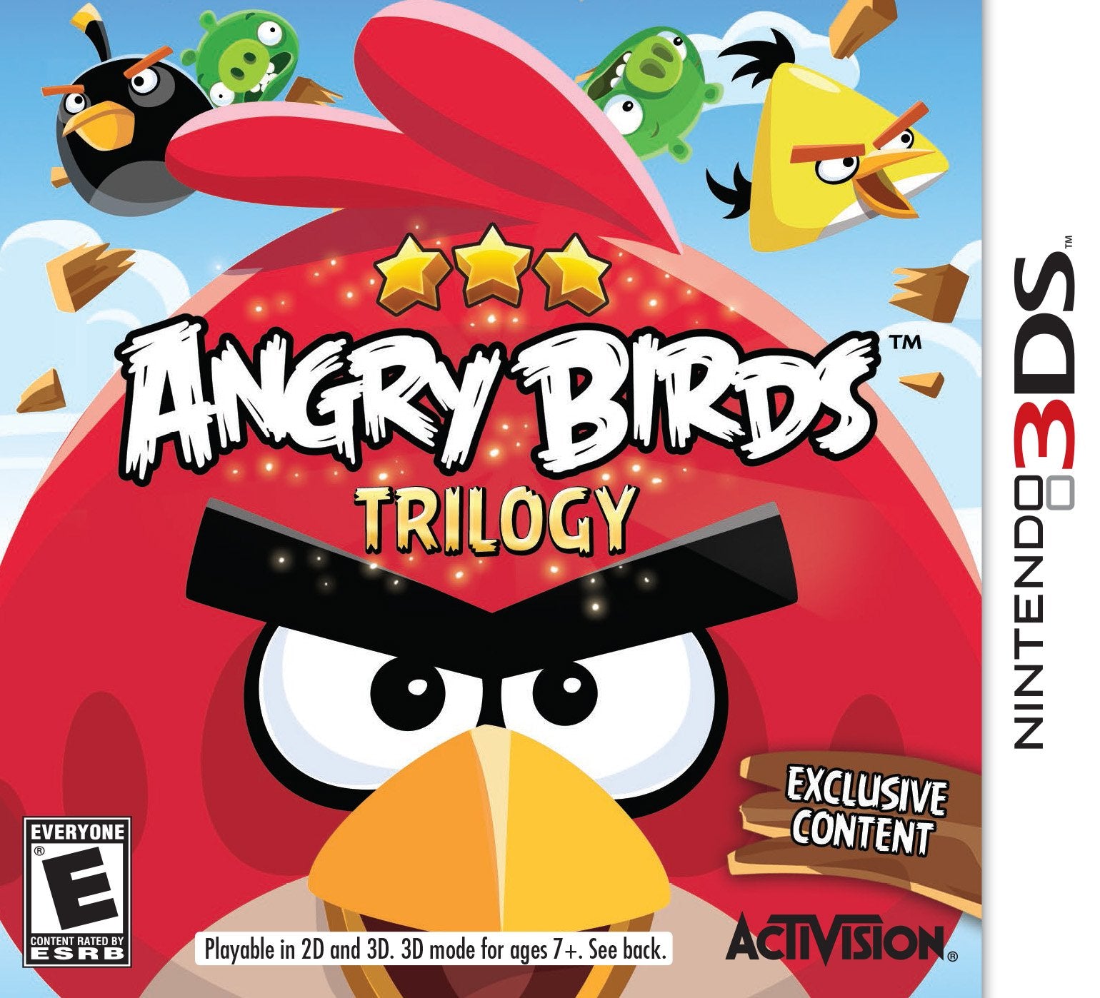 Angry Birds Trilogy - Nintendo 3DS Cart Only Authentic / Tested - Very Good