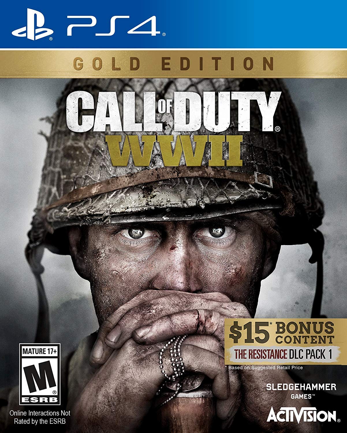 Call of Duty WWII Gold Edition PS4 PlayStation 4 - Like New