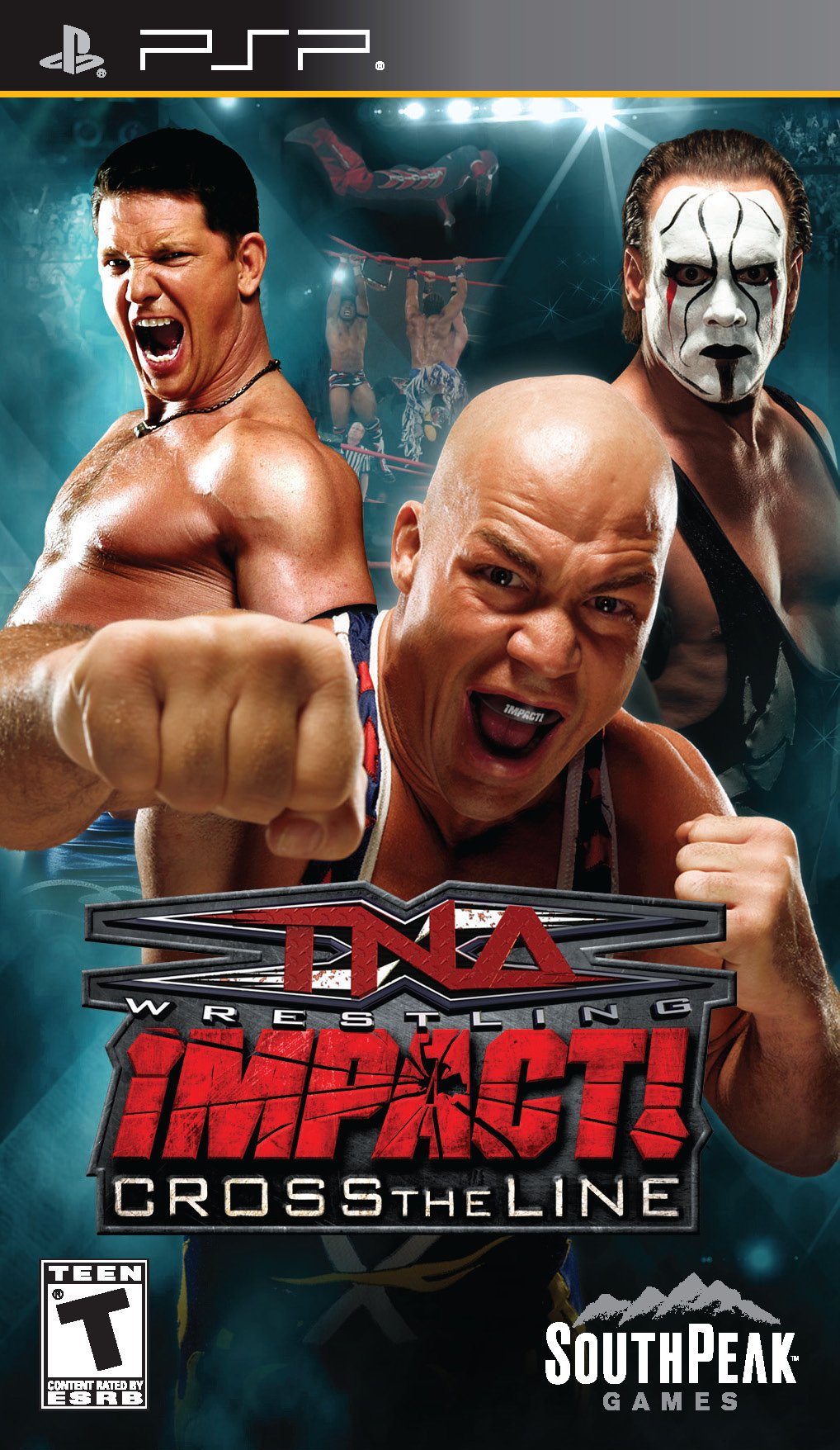 TNA Impact Cross the Line Sony PSP - Like New