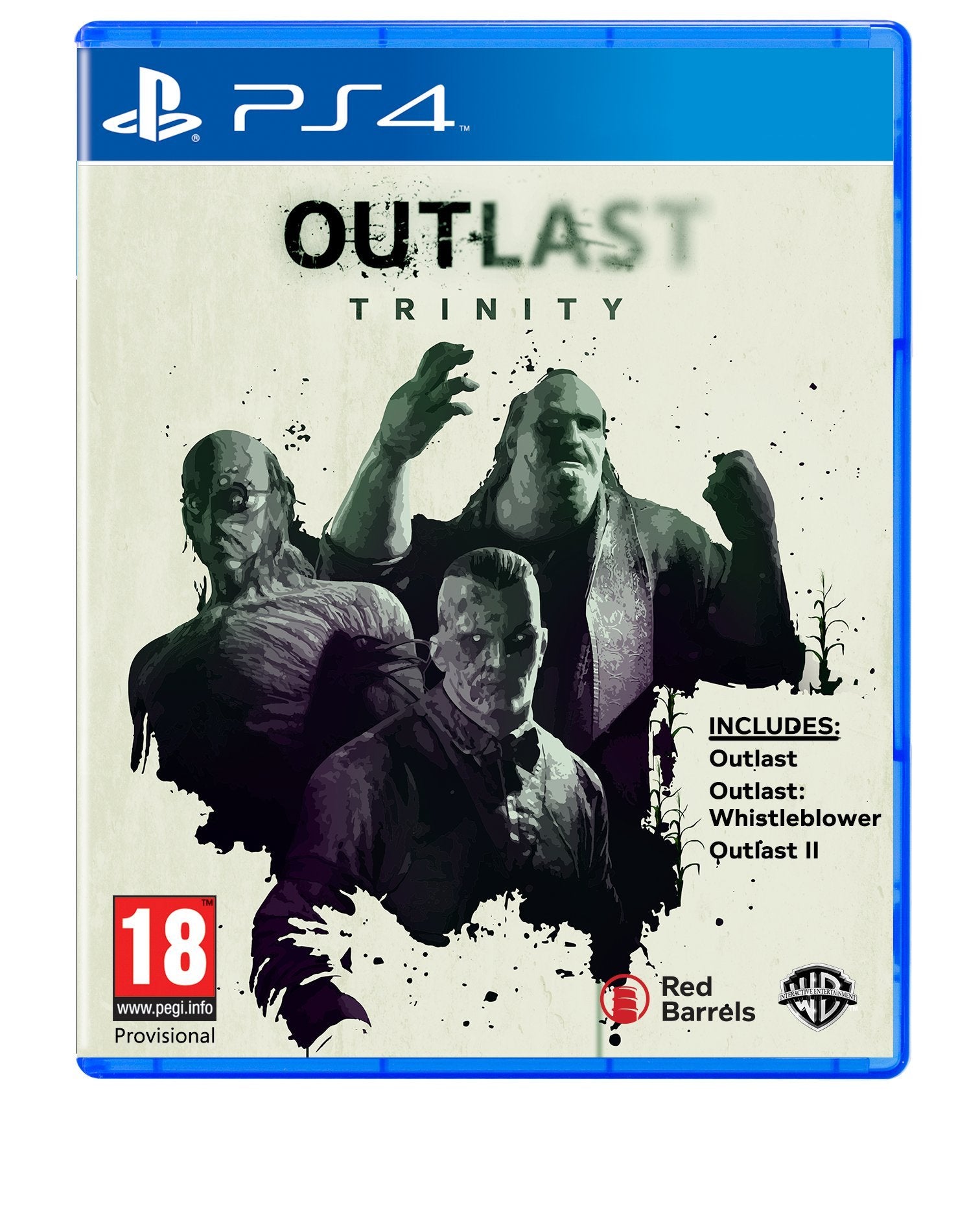 Outlast Trinity PS4 Playstation 4  Both Discs Only Authentic / Tested - Very Good