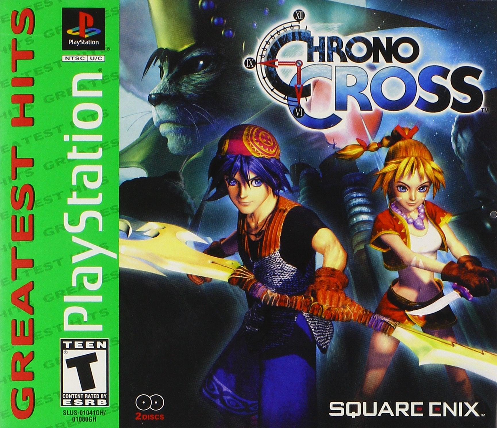 Chrono Cross PS1 PlayStation 1 Black Label + Reg Card - Like New