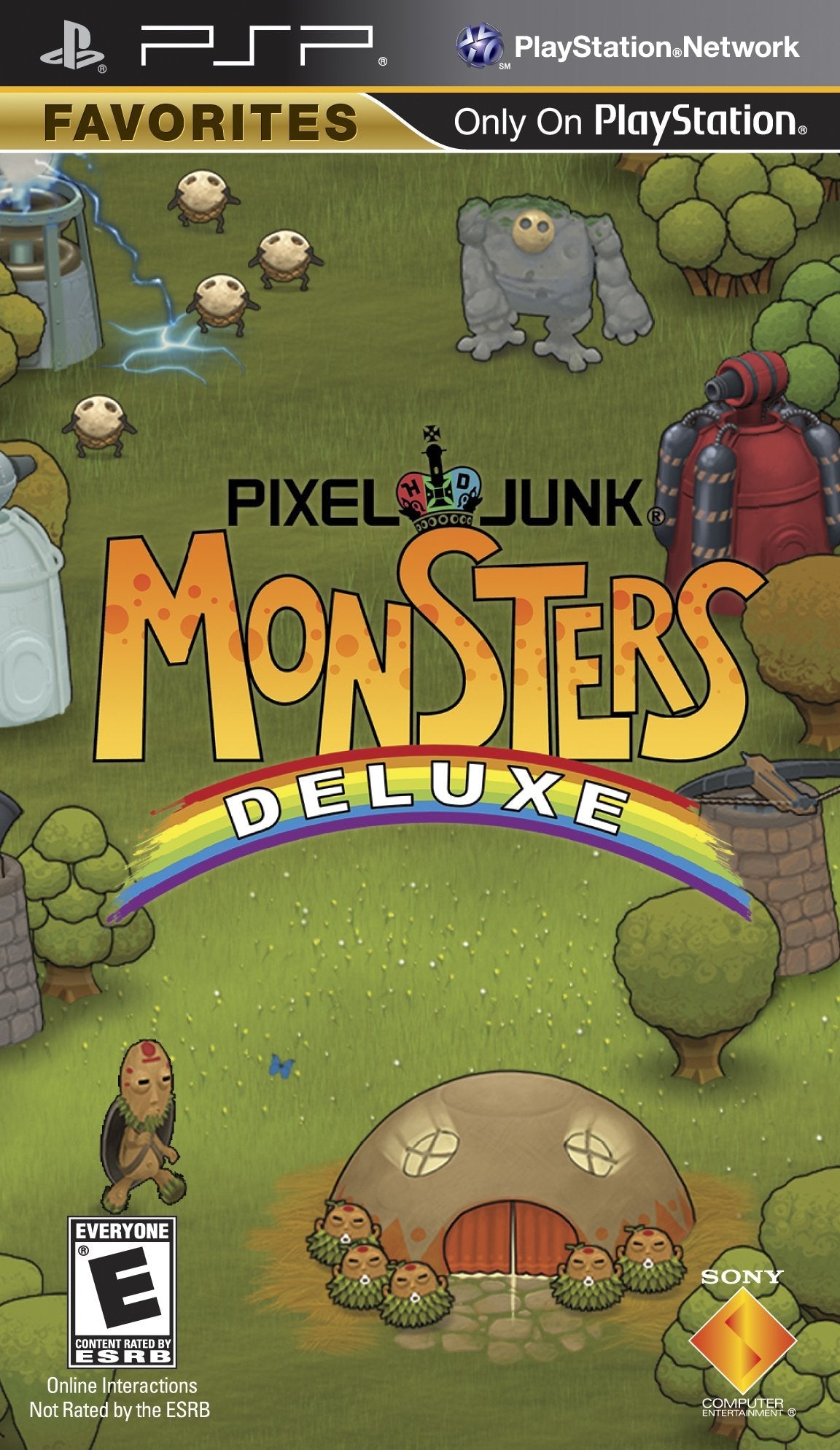Pixel Junk Monsters Deluxe - Sony PSP Disc Only Authentic / Tested - Very Good