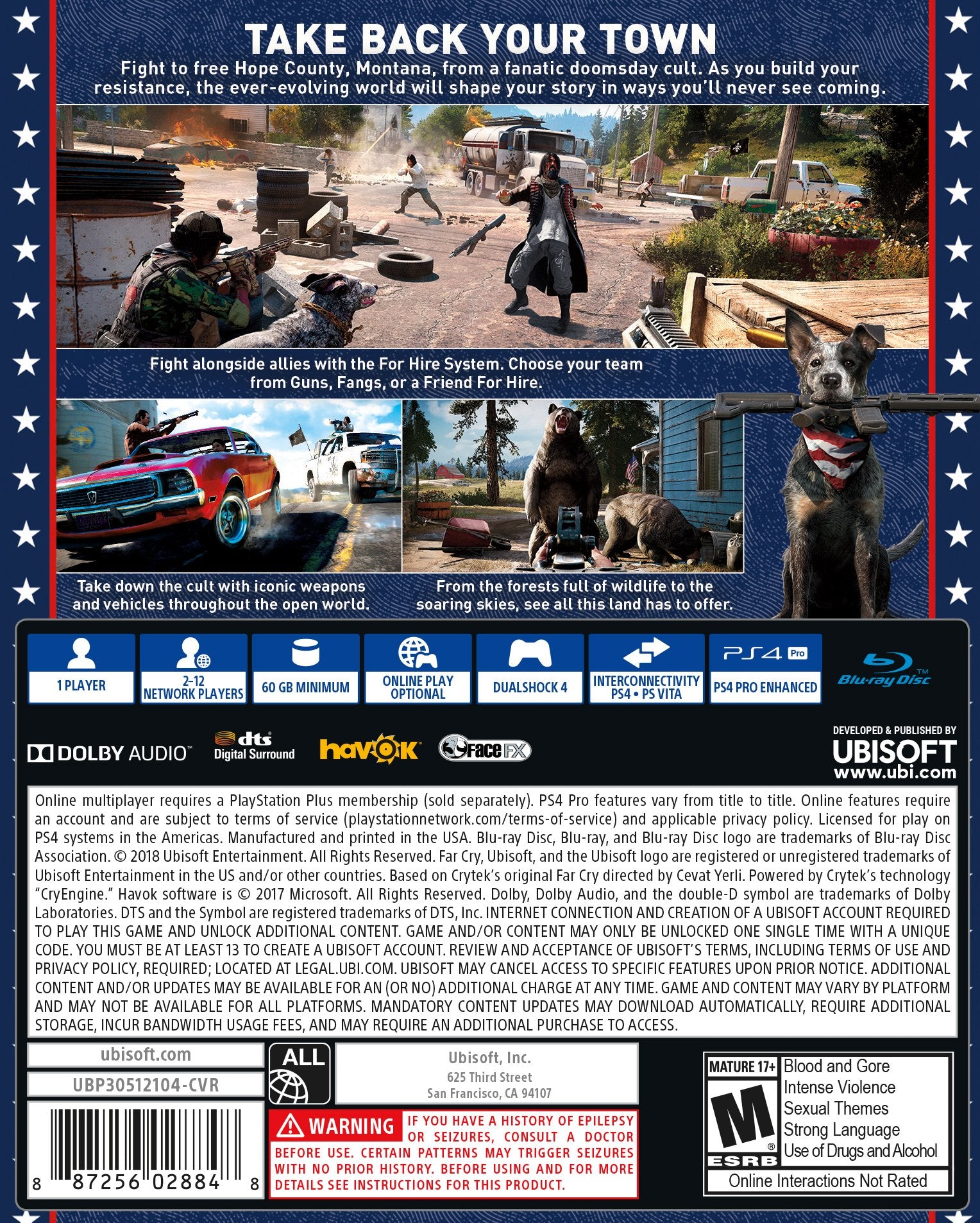 Far Cry 5 PS4 PlayStation 4 - Like New
