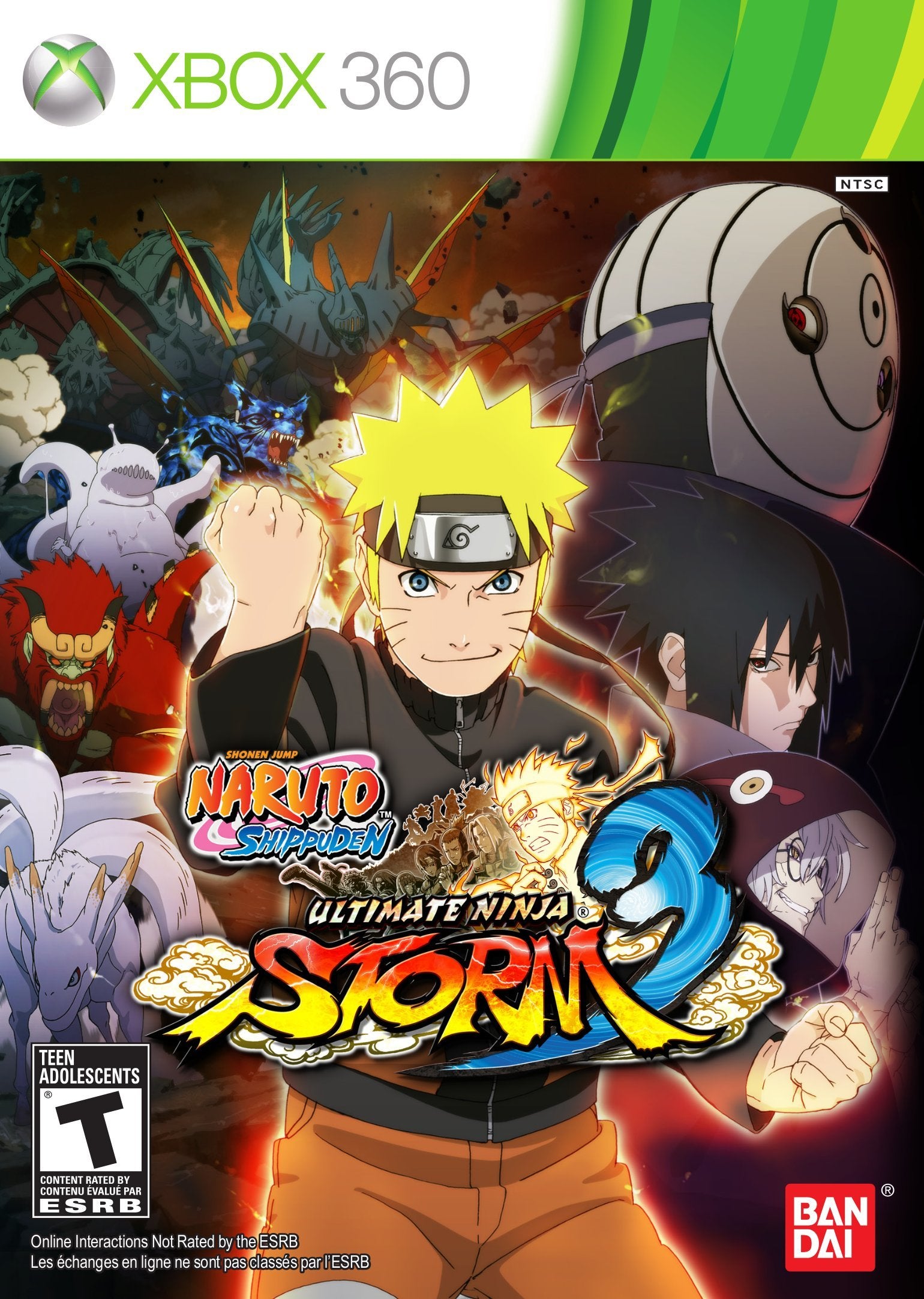 Naruto Shippuden Ultimate Ninja Storm 3 Xbox 360 + Trading Card - Like New