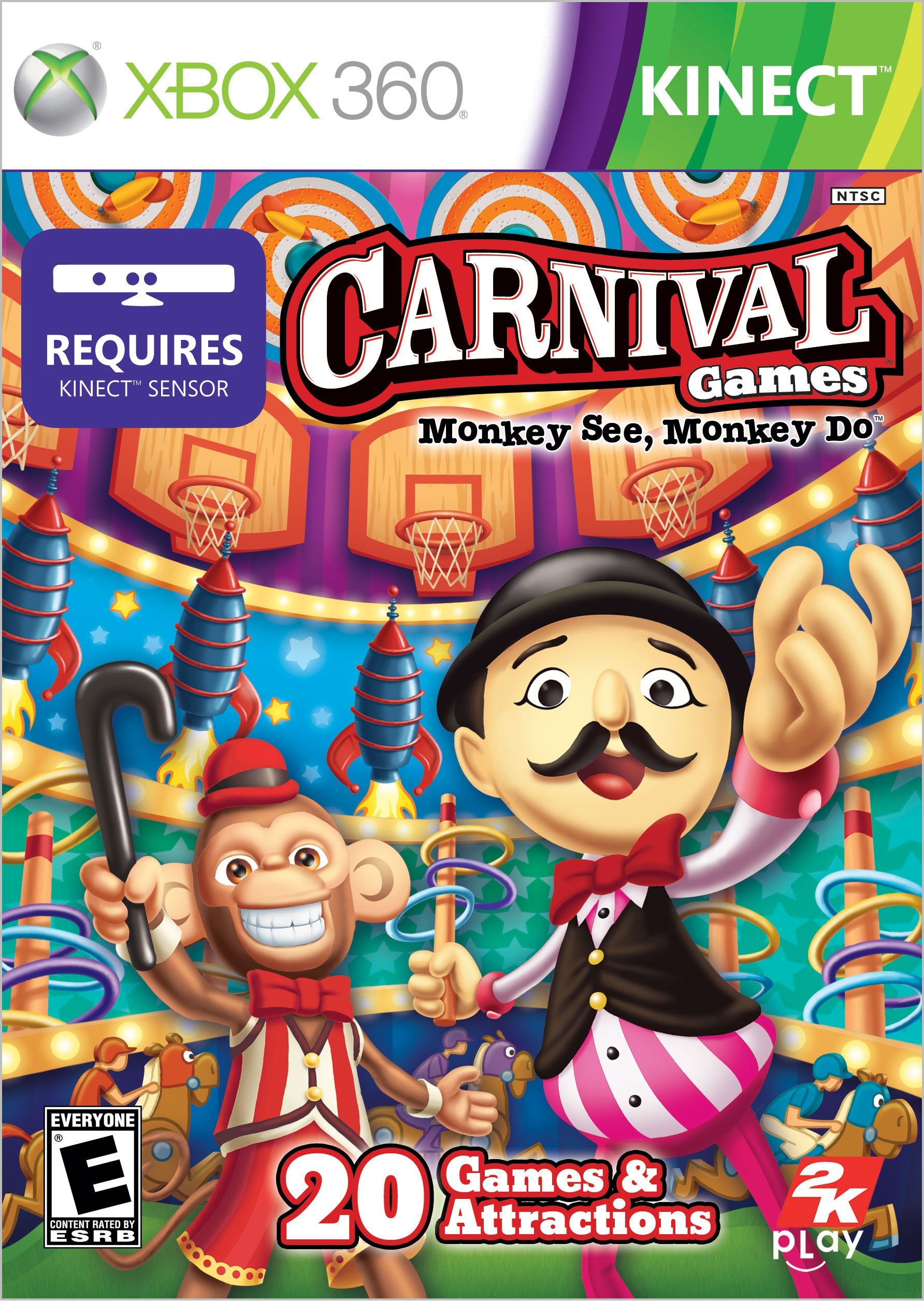 Carnival Games Monkey See Monkey Do Xbox 360 - Like New