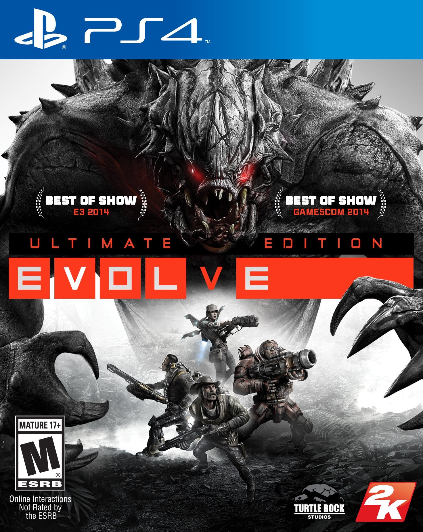 Evolve Ultimate Edition PS4 PlayStation 4 AD Complete CIB - Very Good