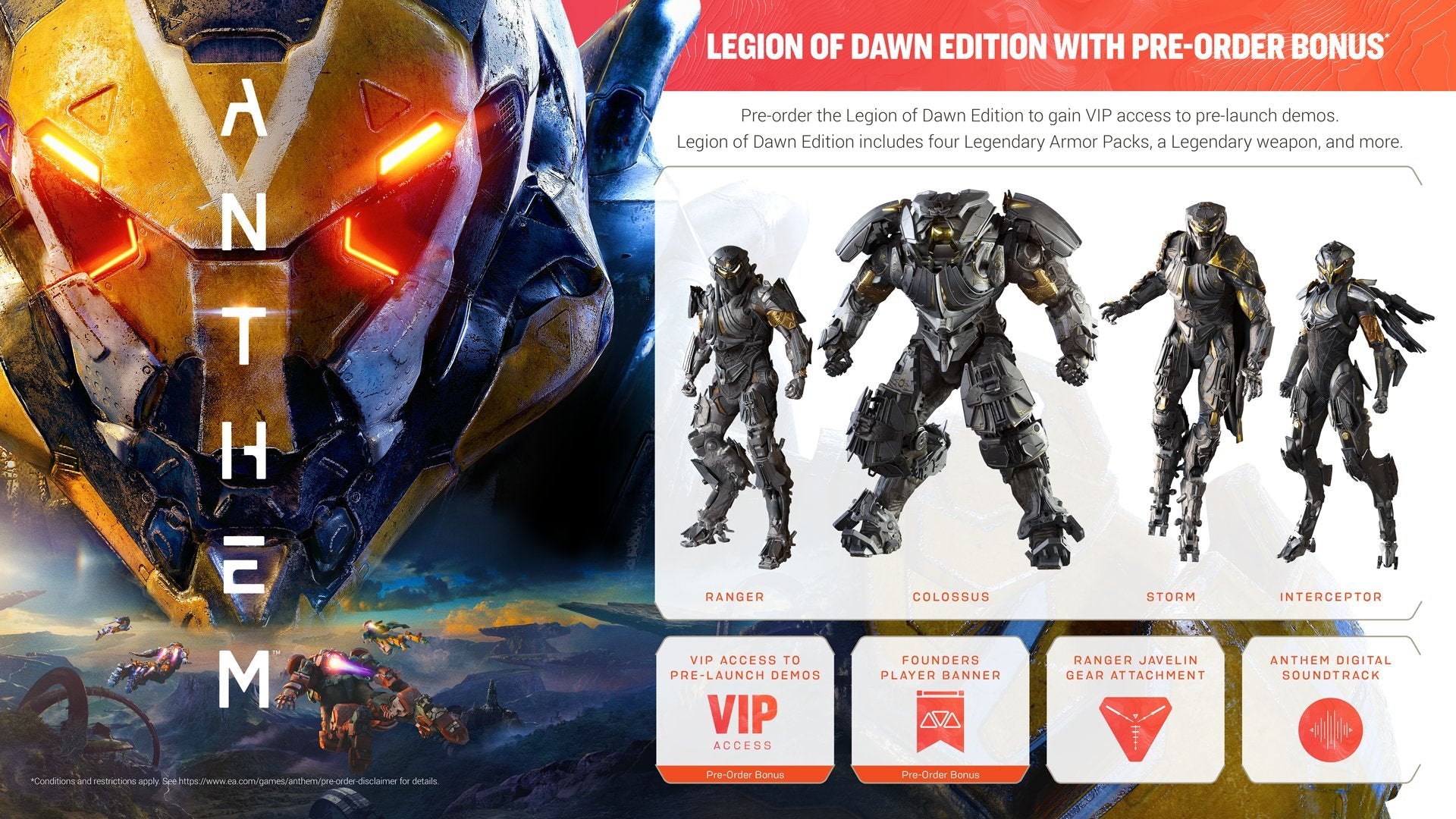 Anthem Legion of Dawn Edition PS4 PlayStation 4 AD - Very Good