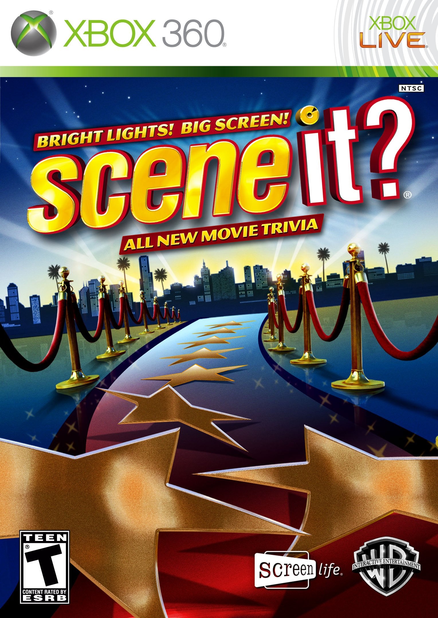 Scene It? Bright Lights! Big Screen! Xbox 360 - Like New