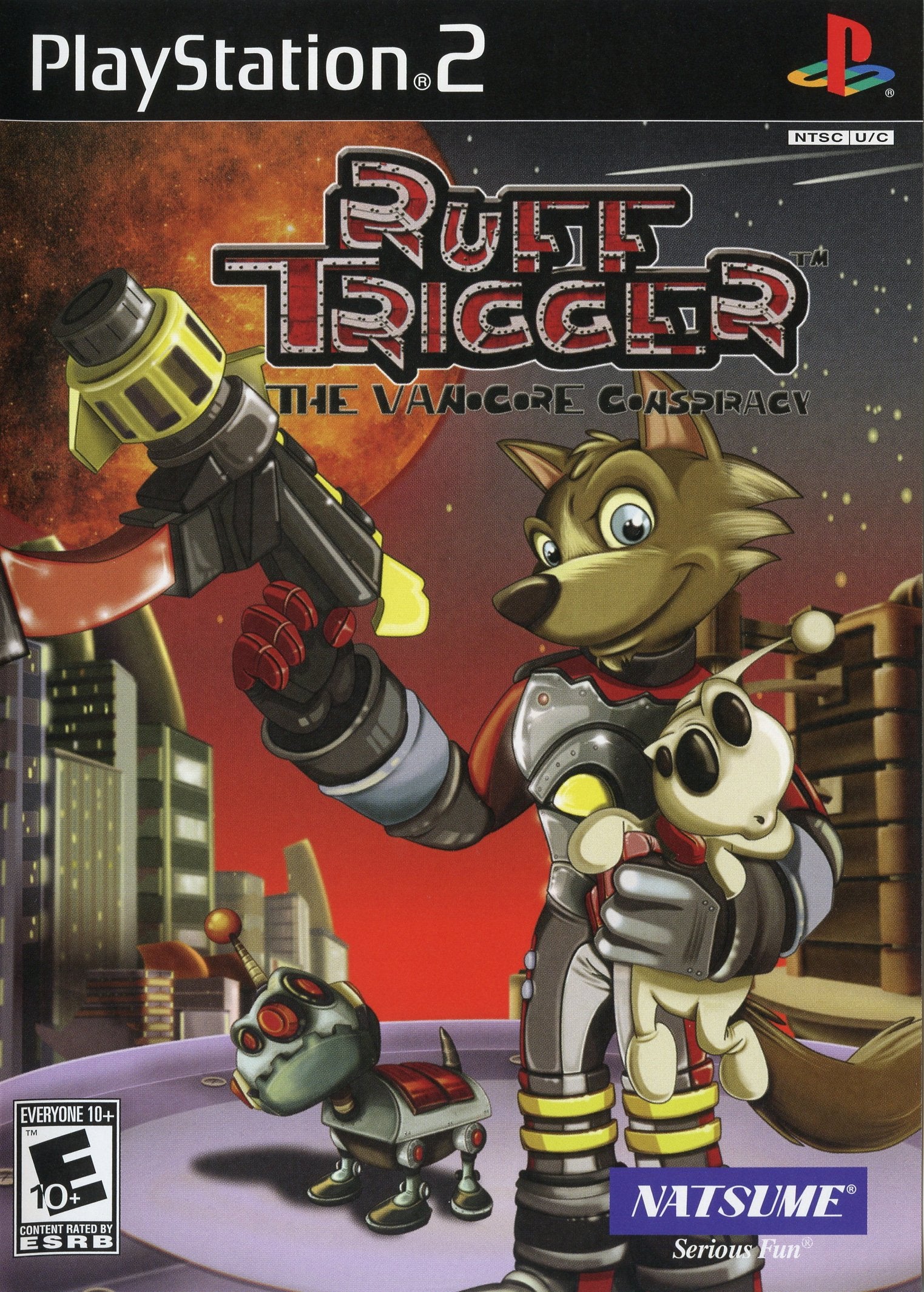 Ruff Trigger The Vanocore Conspiracy PS2 PlayStation 2 AD/MD + Reg Card CIB - Very Good