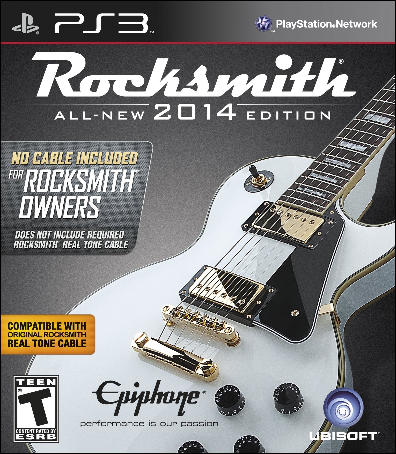 Rocksmith 2014 Edition Alt Art PS3 PlayStation 3 + Stickers - Like New