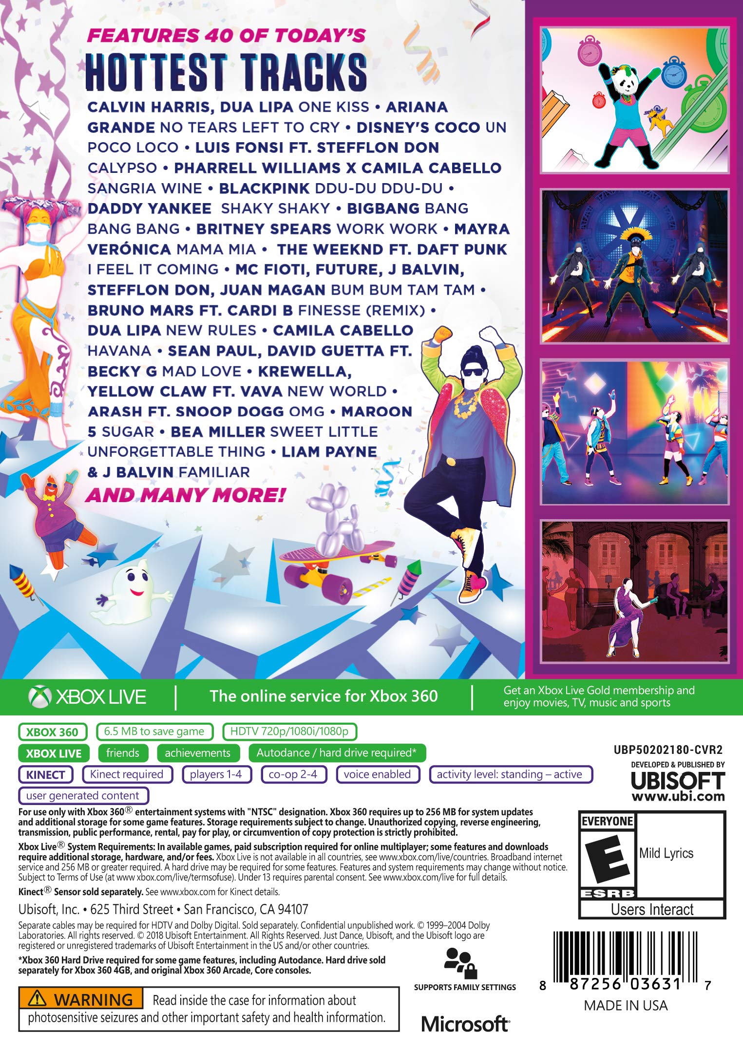 Just Dance 2019 Xbox 360 - Like New