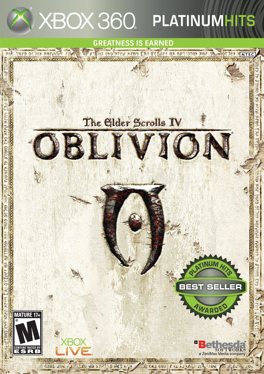 The Elder Scrolls IV Oblivion PH Xbox 360 AD - Very Good