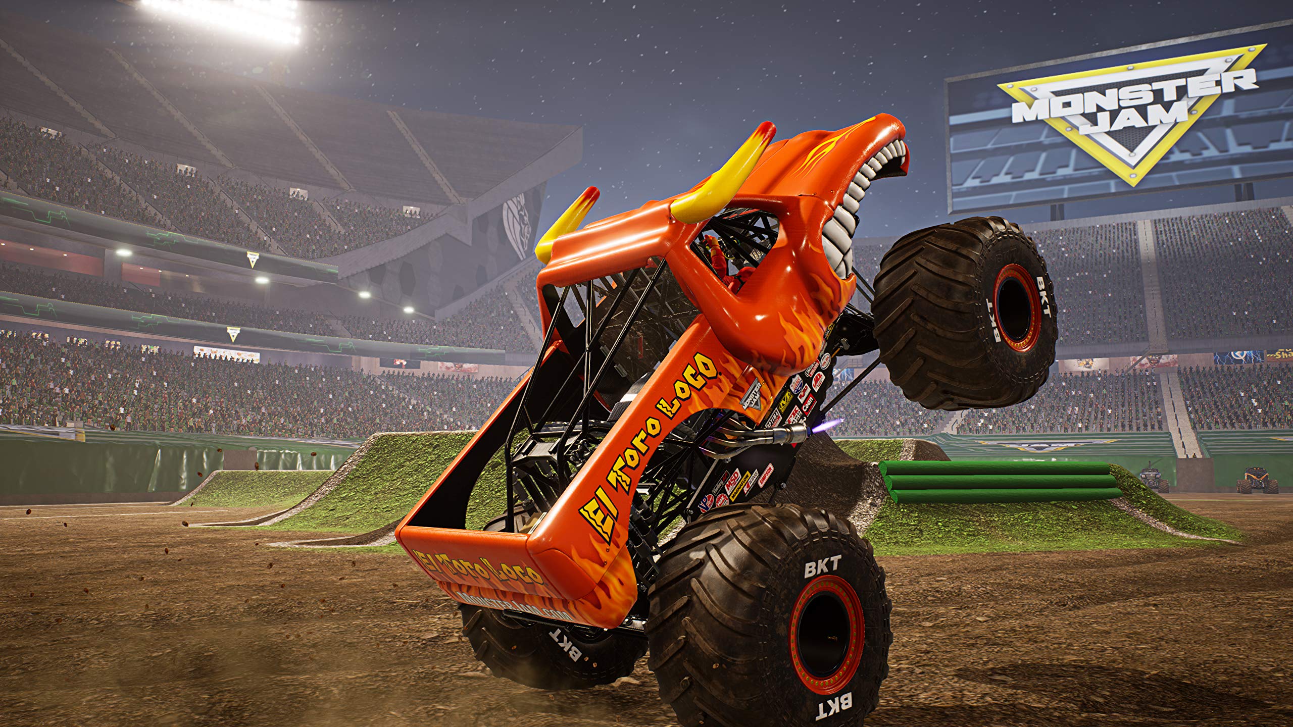 Monster Jam Steel Titans PS4 PlayStation 4 AD Complete CIB - Very Good