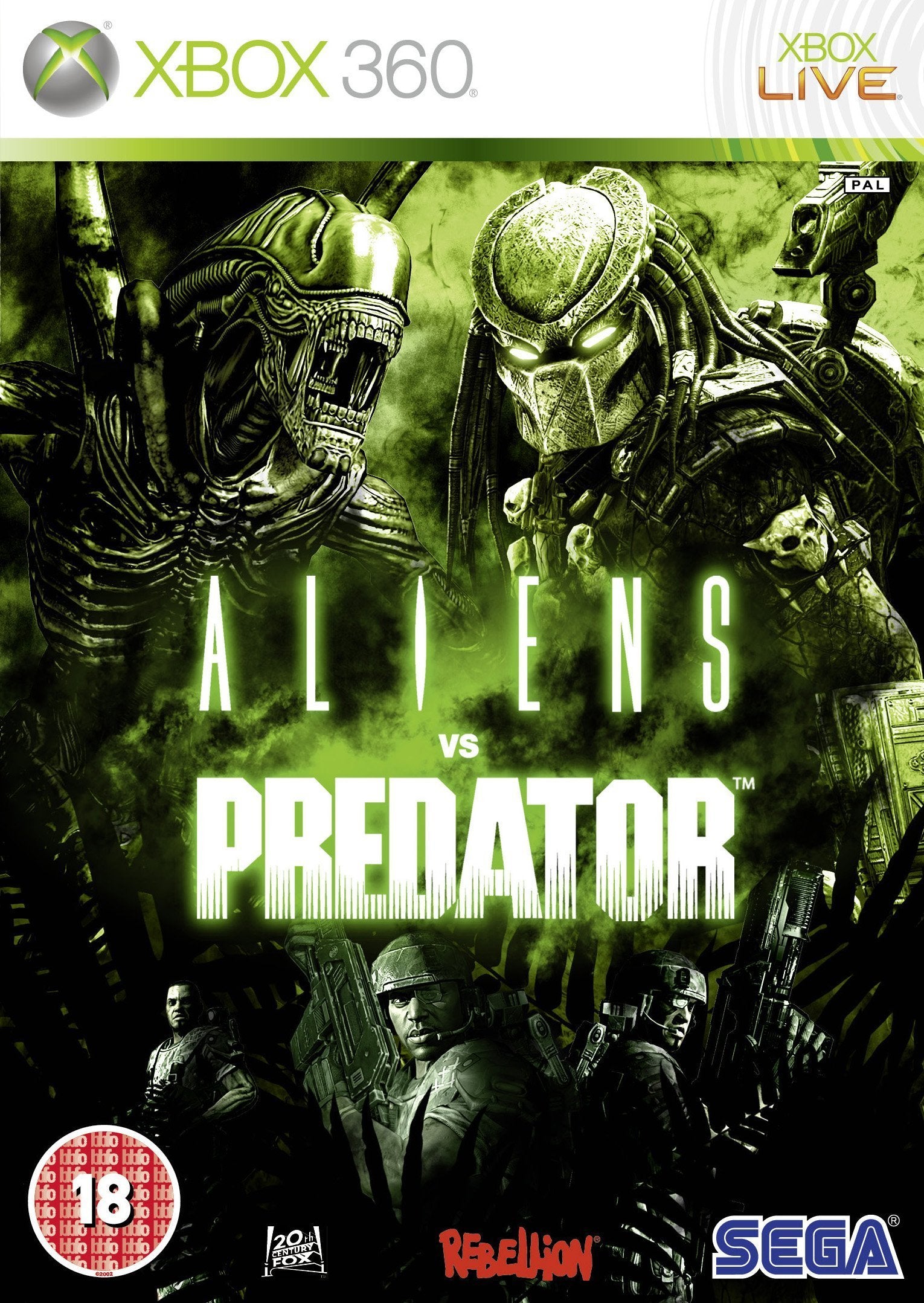Alien Vs Predator Xbox 360 - Very Good