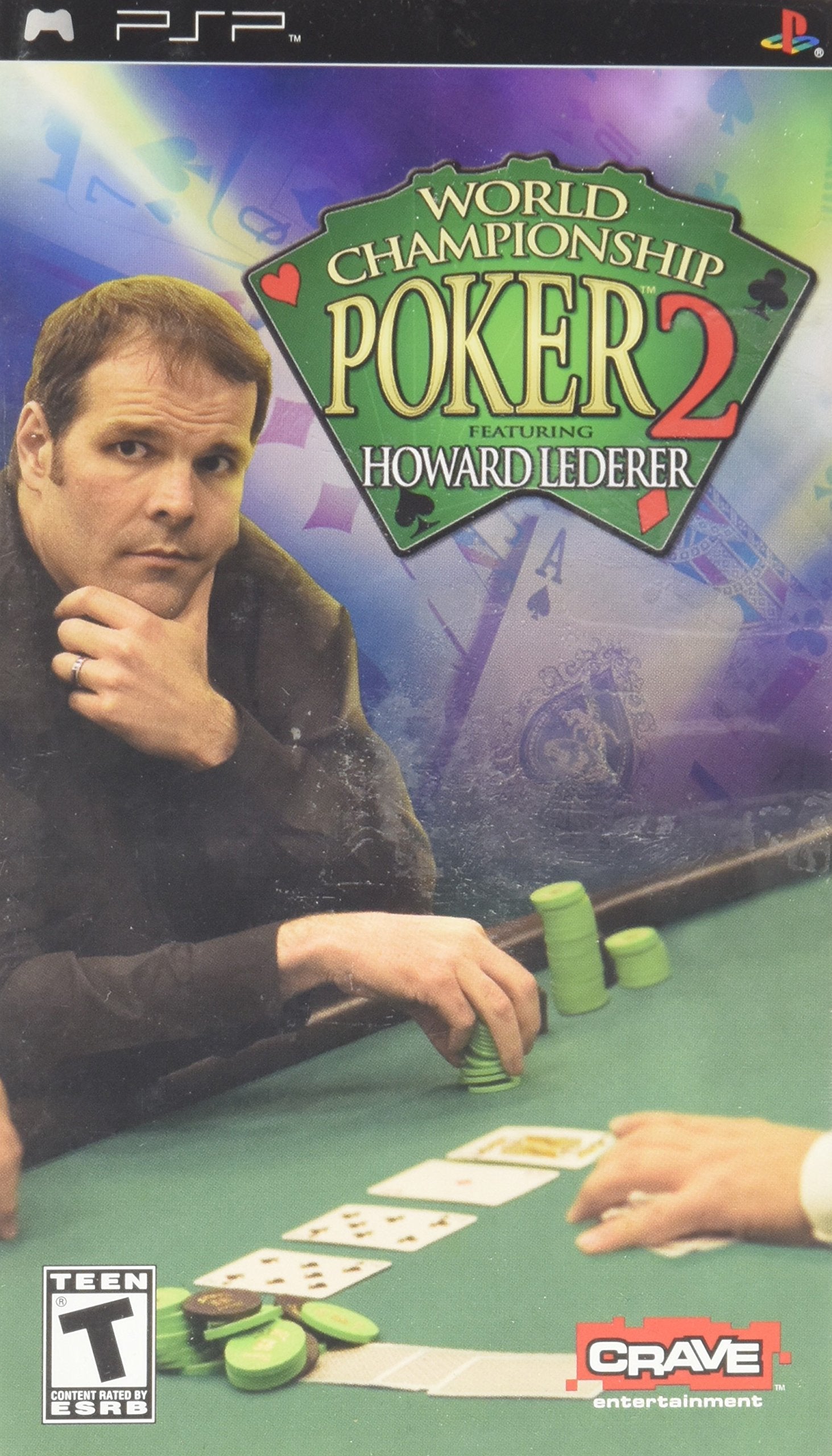 World Championship Poker 2 with Howard Lederer Clear UMD Sony PSP AD CIB - Very Good