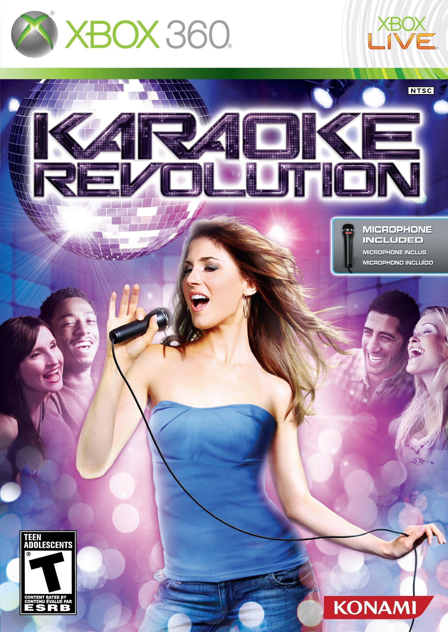 Karaoke Revolution Xbox 360 AD Complete CIB - Very Good