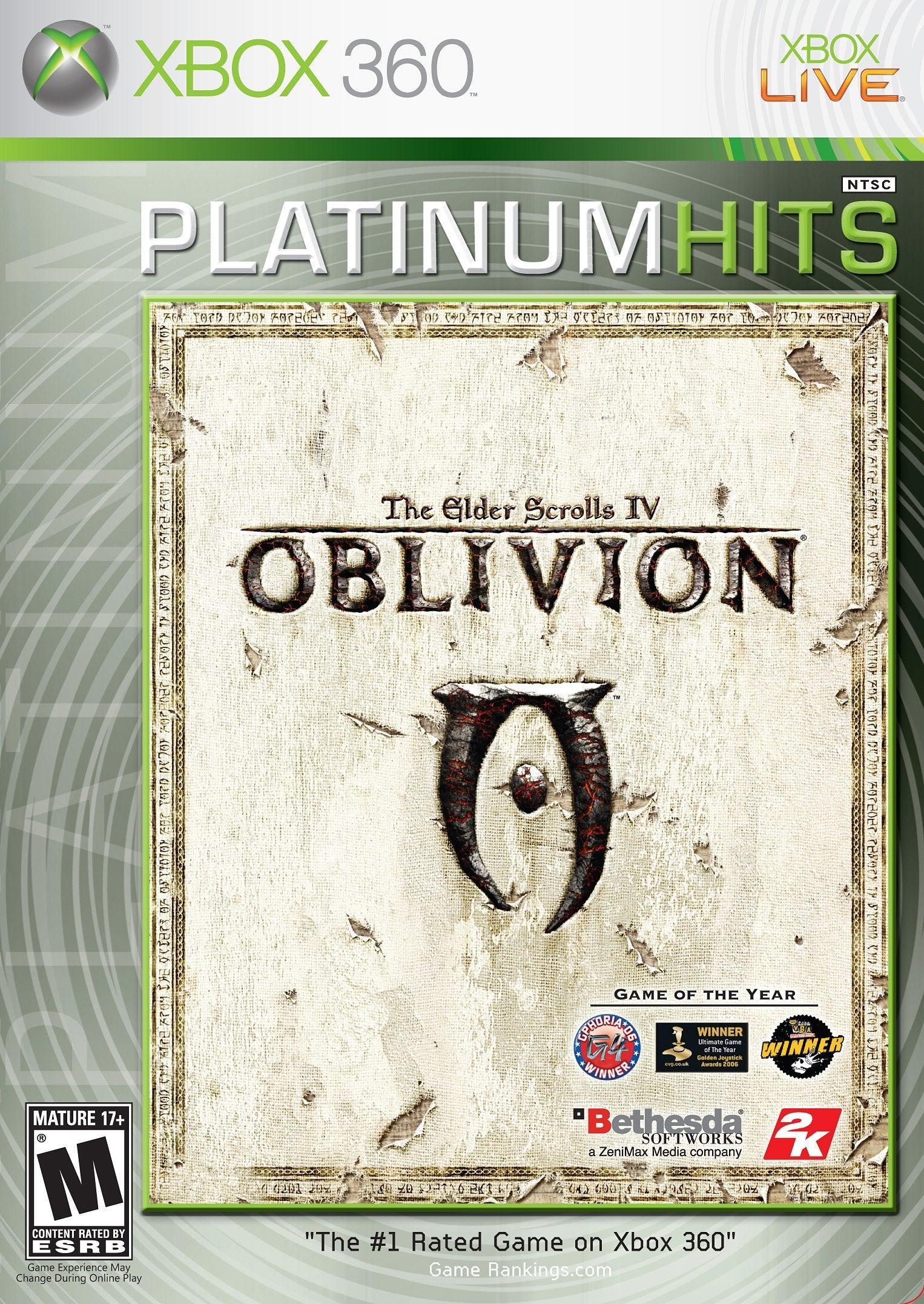 Elder Scrolls IV Oblivion PH Xbox 360 AD Complete CIB - Very Good