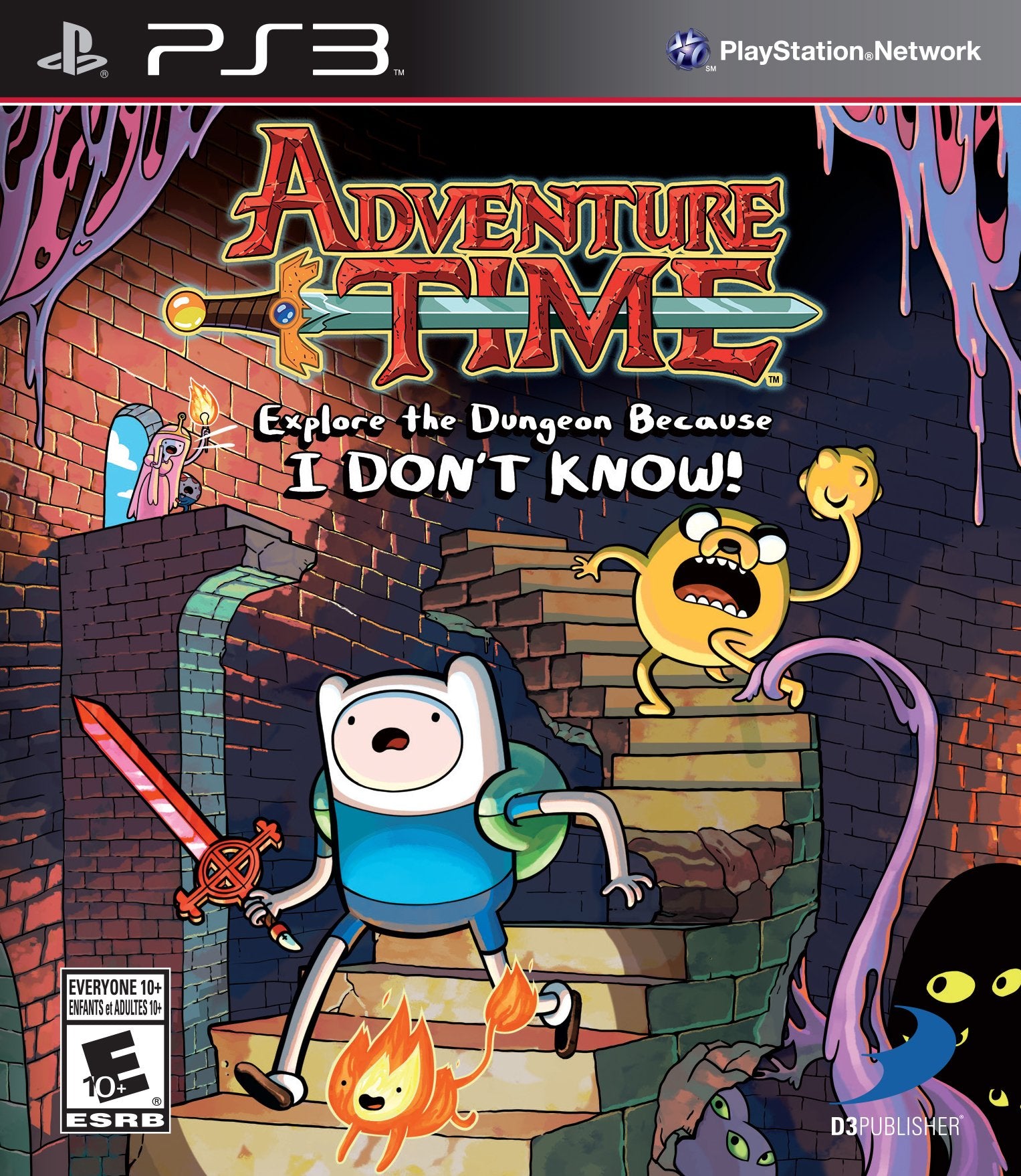Adventure Time Explore the Dungeon Because I Dont Know PS3 PlayStation 3 AD/NM - Very Good