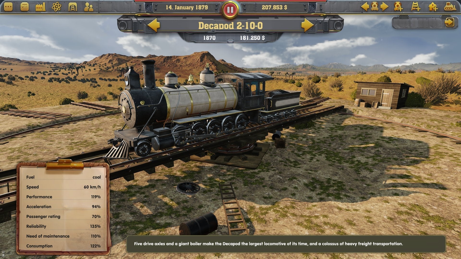 Railway Empire PS4 PlayStation 4 - Like New