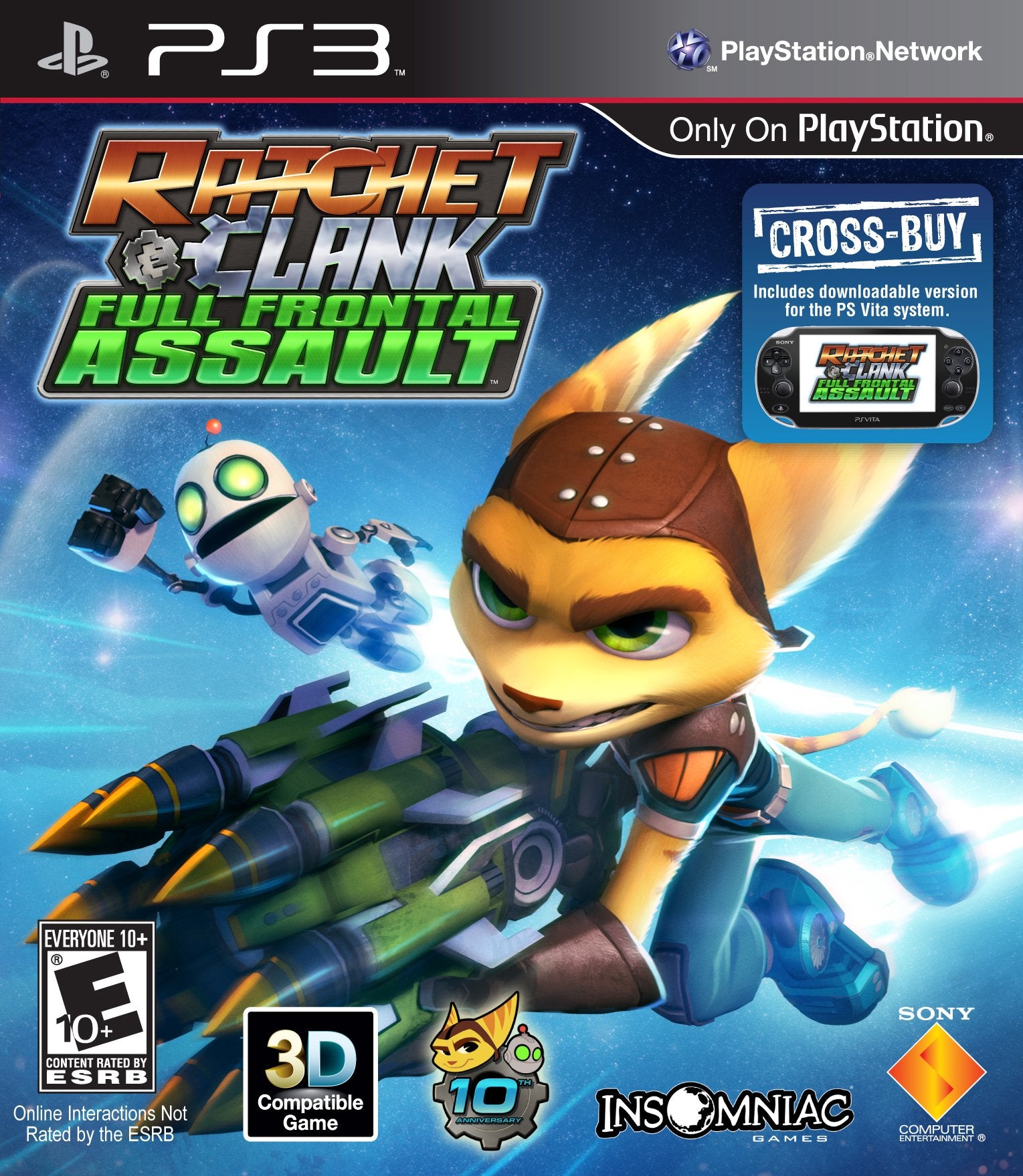 Ratchet & Clank Full Frontal Assault PS3 PlayStation 3 - Like New