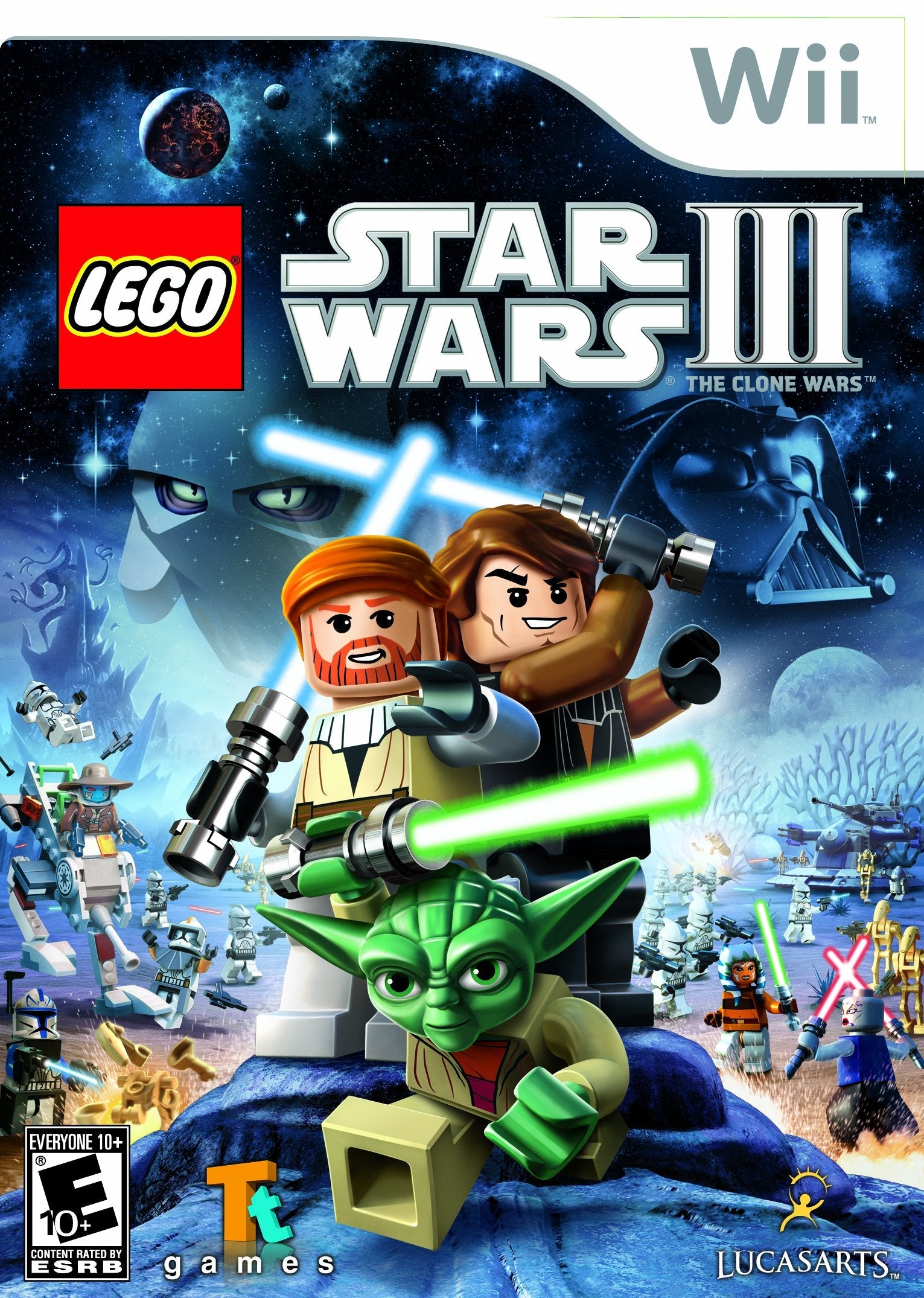 Lego Star Wars III the Clone Wars Nintendo Wii Complete - Excellent