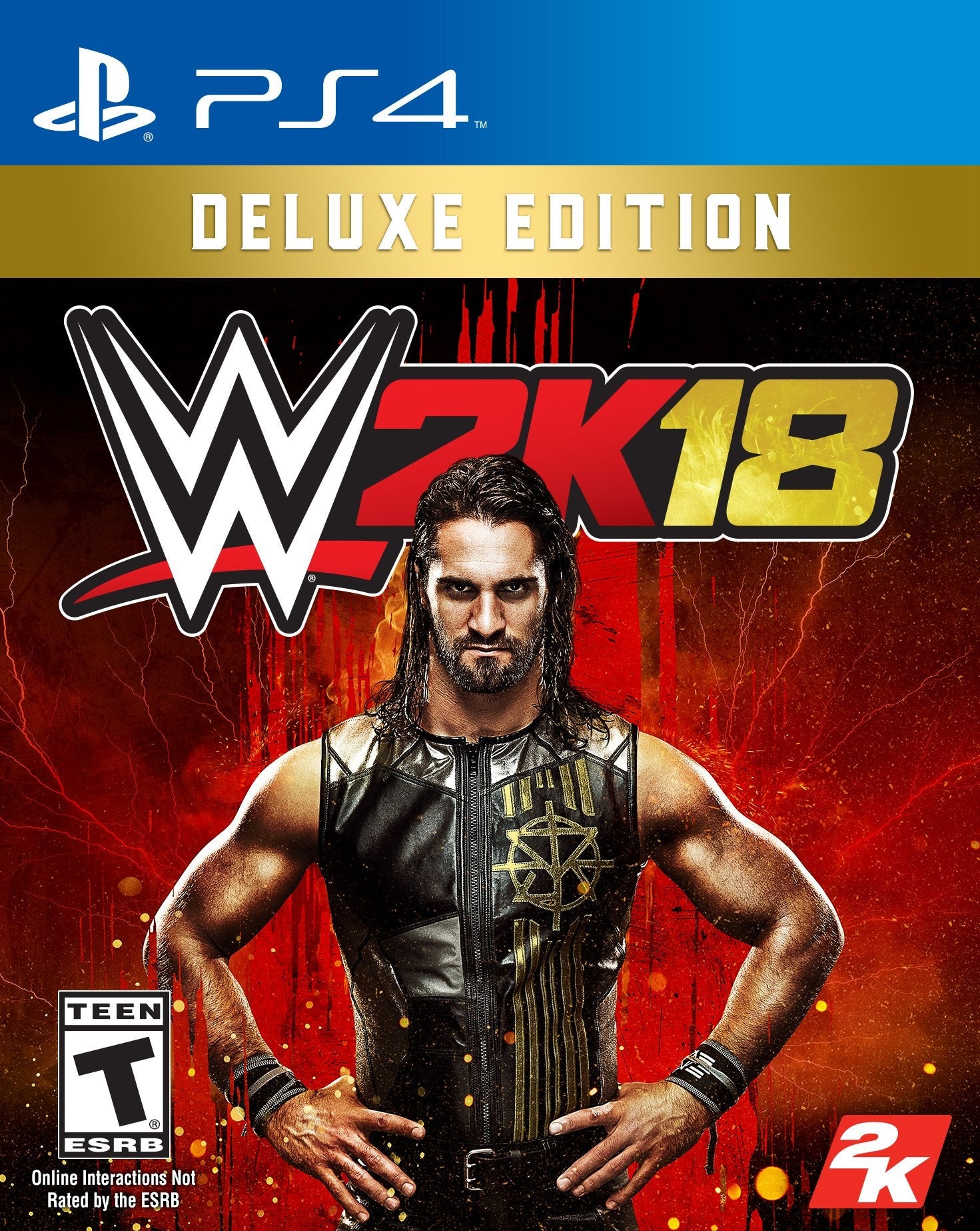 WWE 2K18 Deluxe Edition PS4 PlayStation 4 - Like New