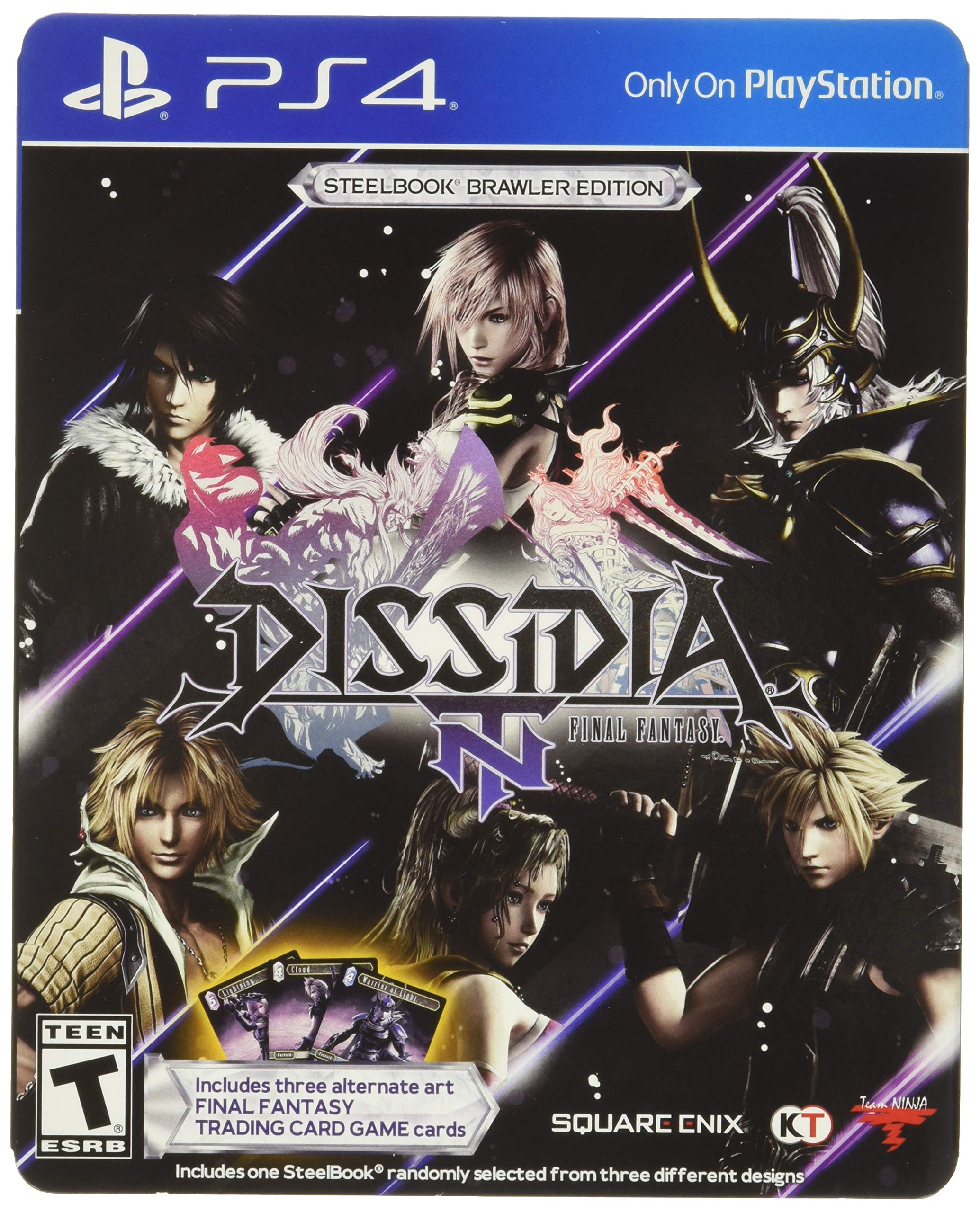 Dissidia Final Fantasy NT Steelbook Brawler Edition PS4 PlayStation 4 + Card - Like New