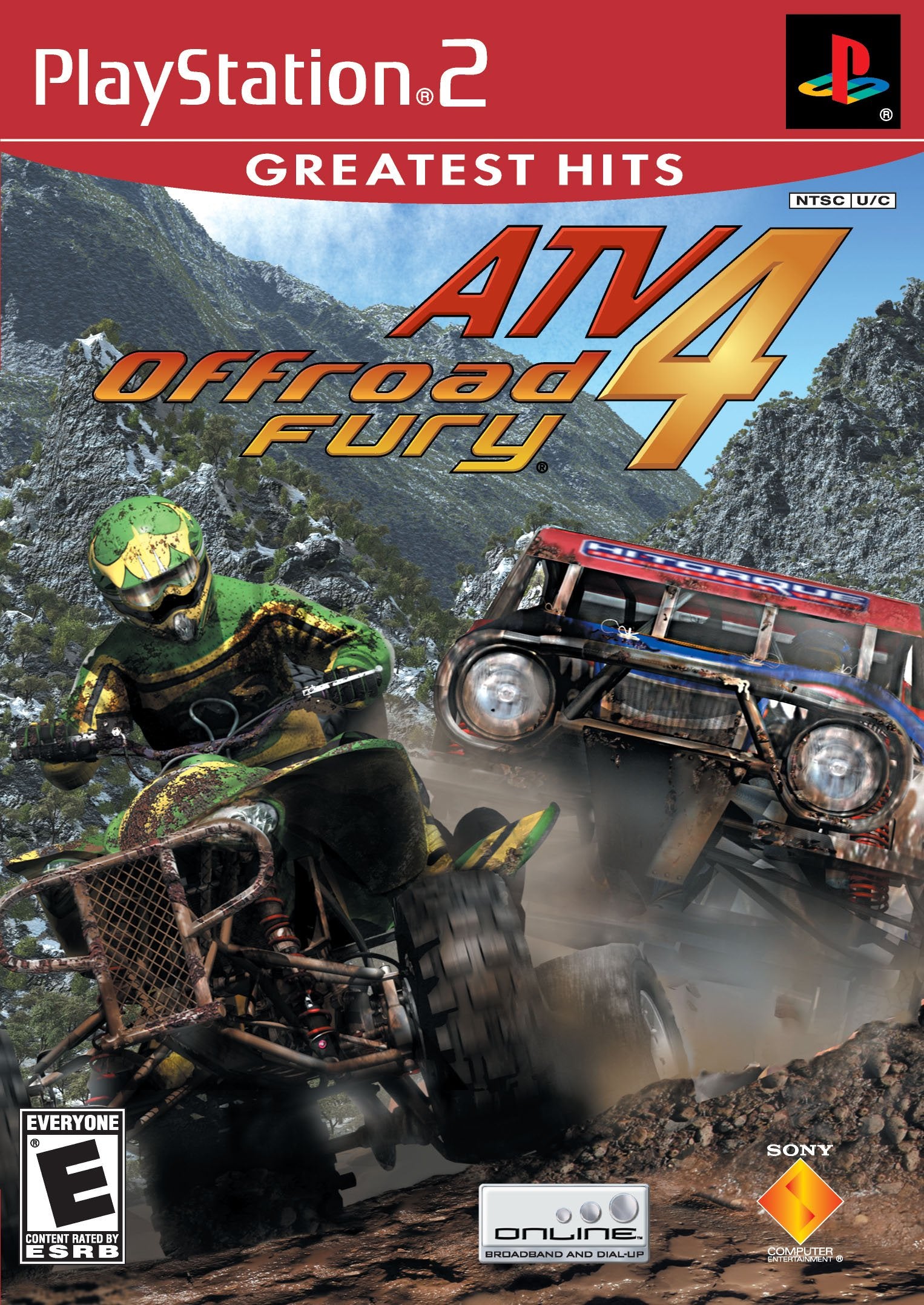 ATV Offroad Fury 4 Greatest Hits PS2 PlayStation 2 + Reg Card - Like New