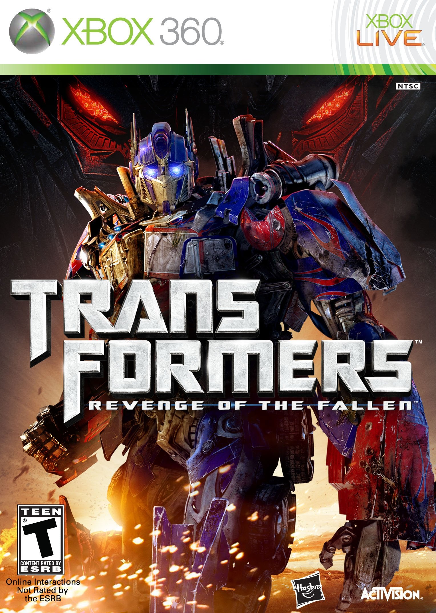 Transformers Revenge of the Fallen Xbox 360 AD Complete CIB - Very Good