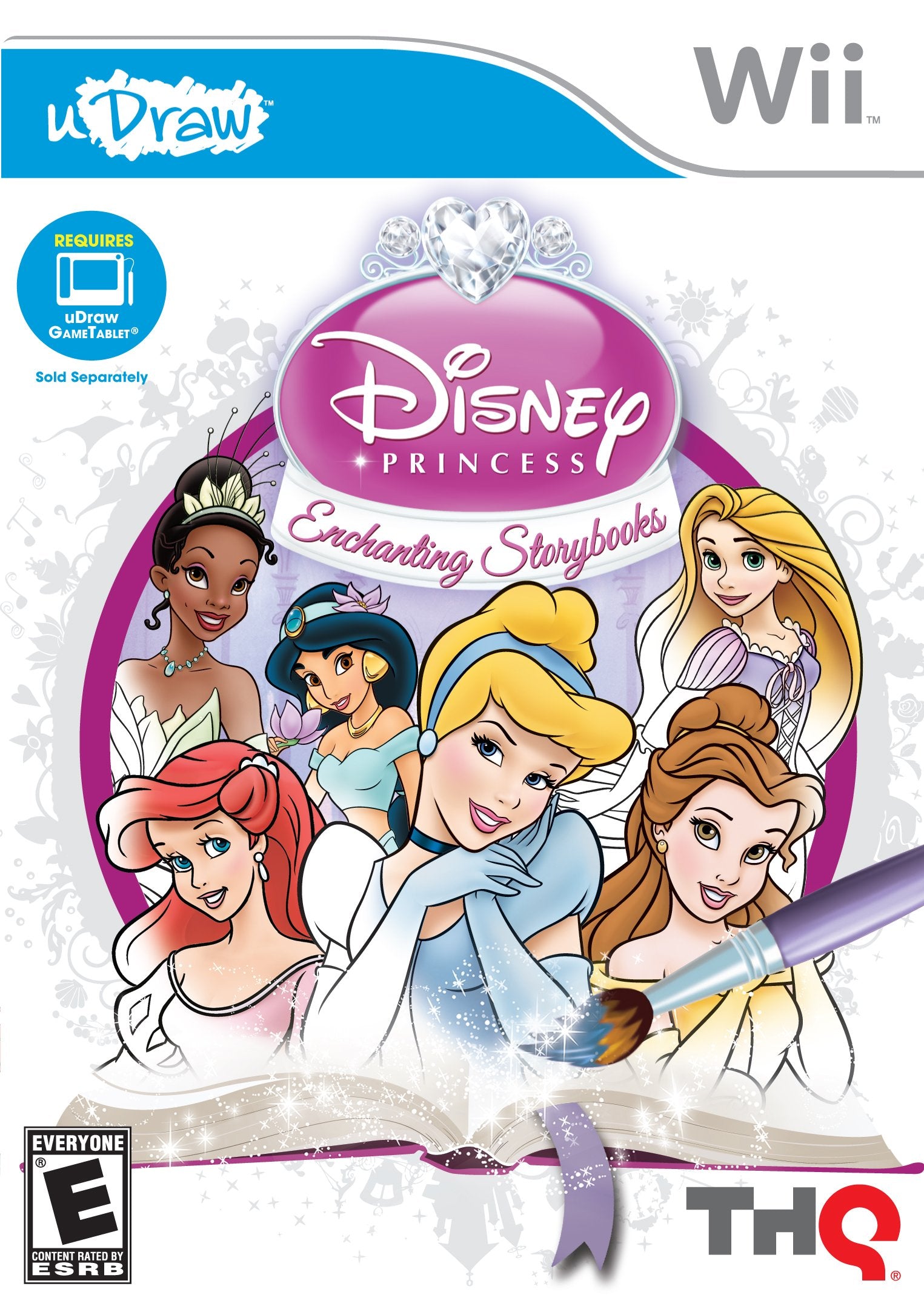 uDraw Disney Princess Enchanting Storybooks Nintendo Wii Complete - Excellent