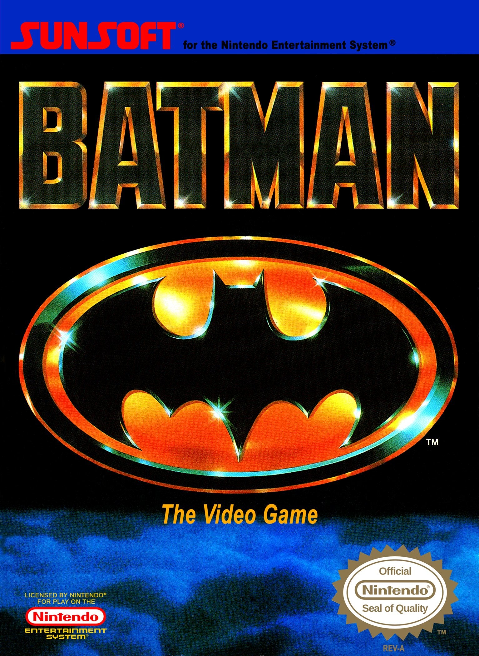 Batman The Video Game NES Cart Only Authentic / Tested - Very Good