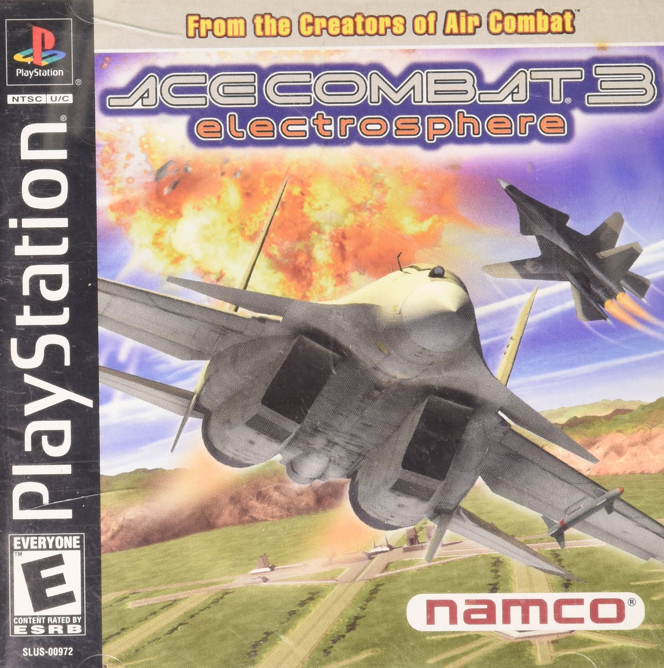 Ace Combat 3 Electrosphere PS1 PlayStation 1 + Reg Card - Like New
