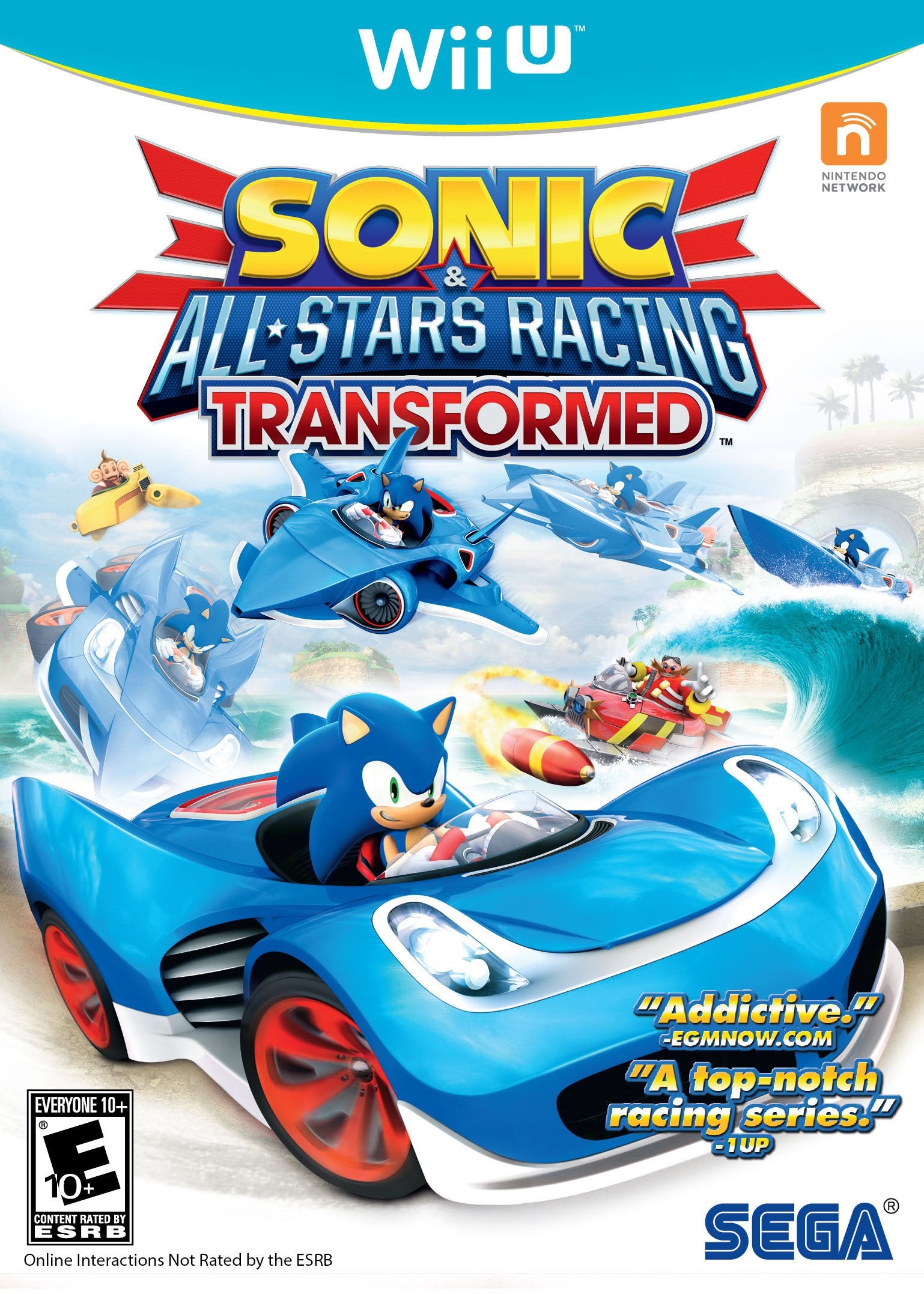 Sonic & All-Stars Racing Transformed Bonus Edition Nintendo Wii U - Refurbished