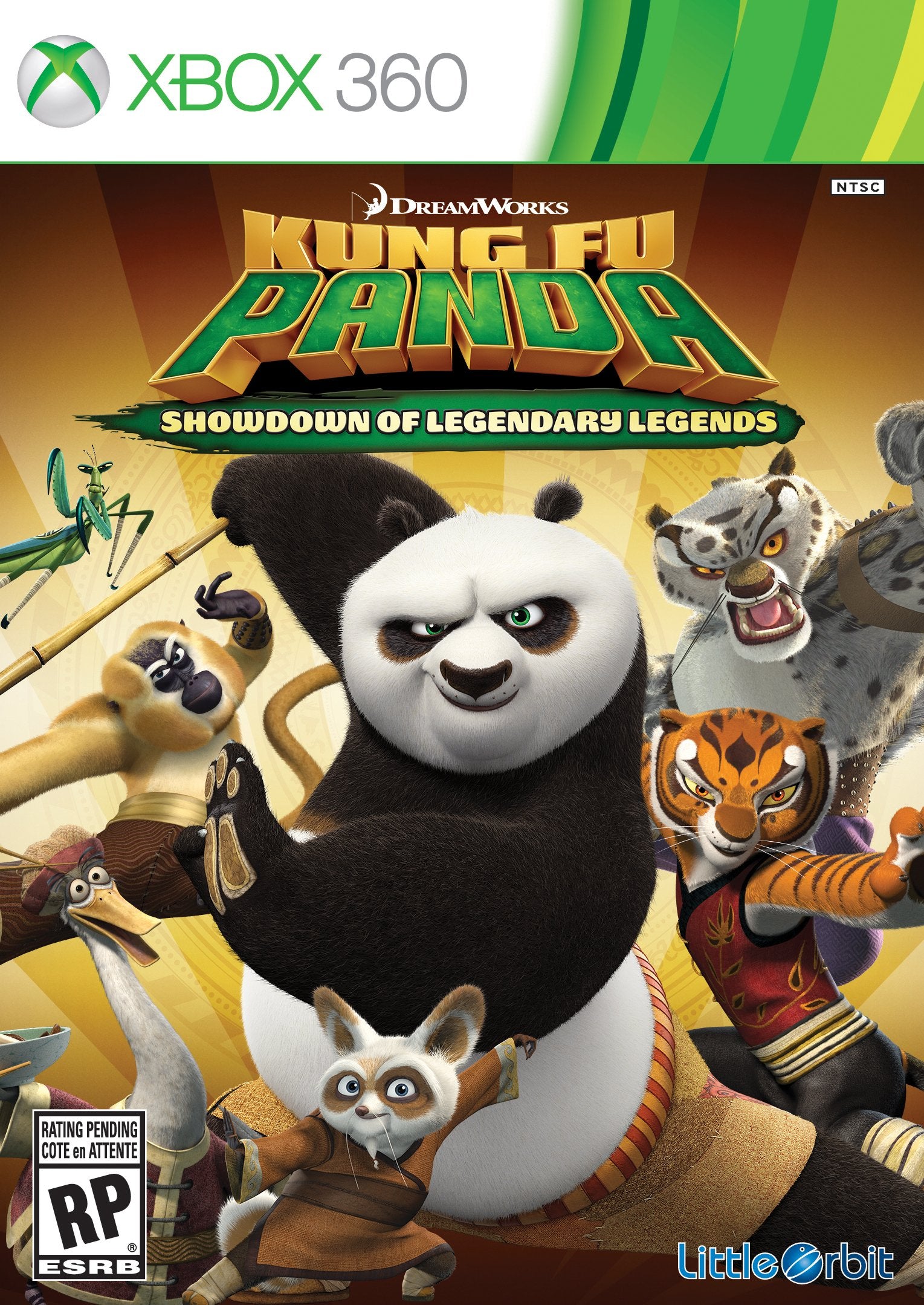 Kung Fu Panda Showdown of Legendary Legends Xbox 360 AD Complete CIB - Very Good