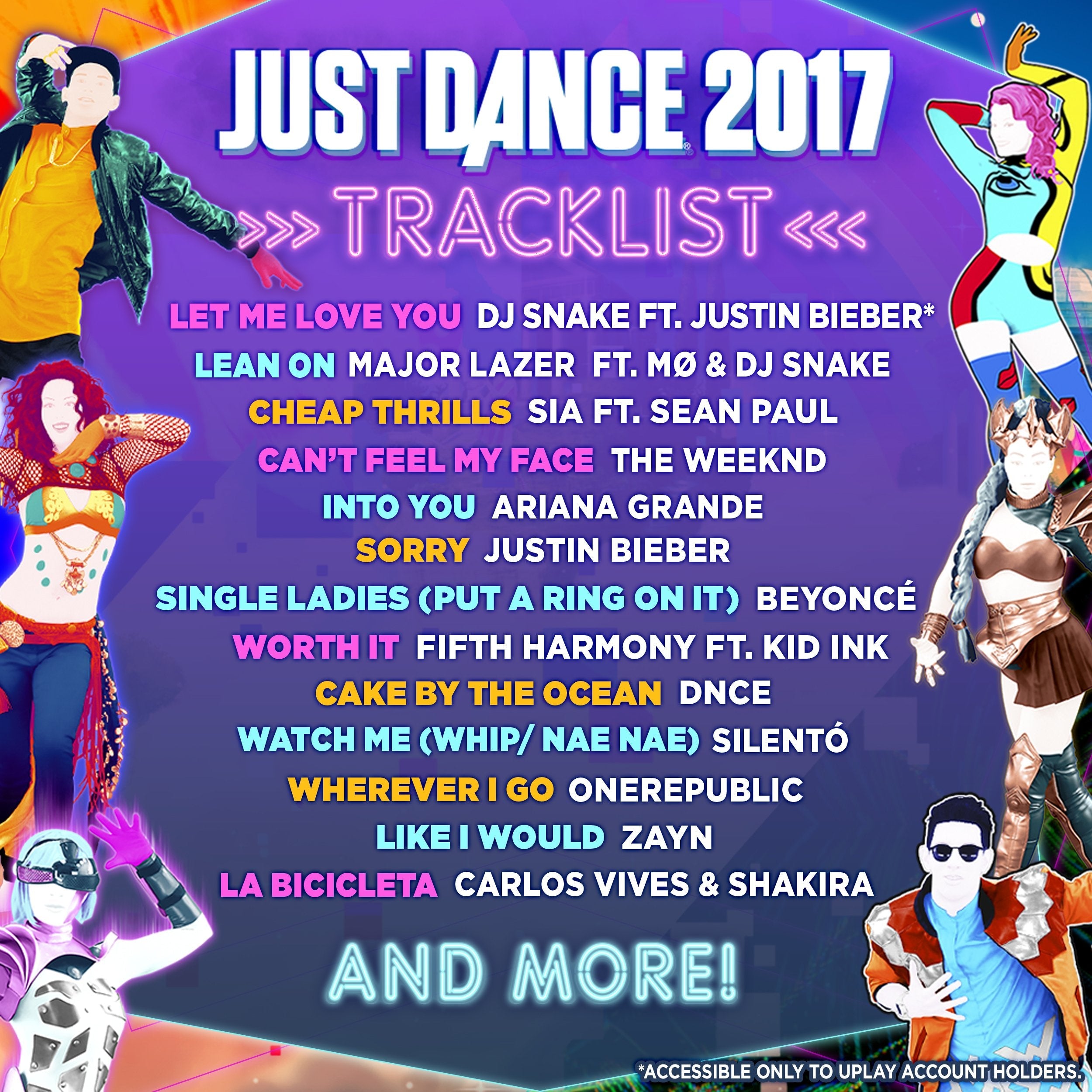 Just Dance 2017 Nintendo Wii - Like New