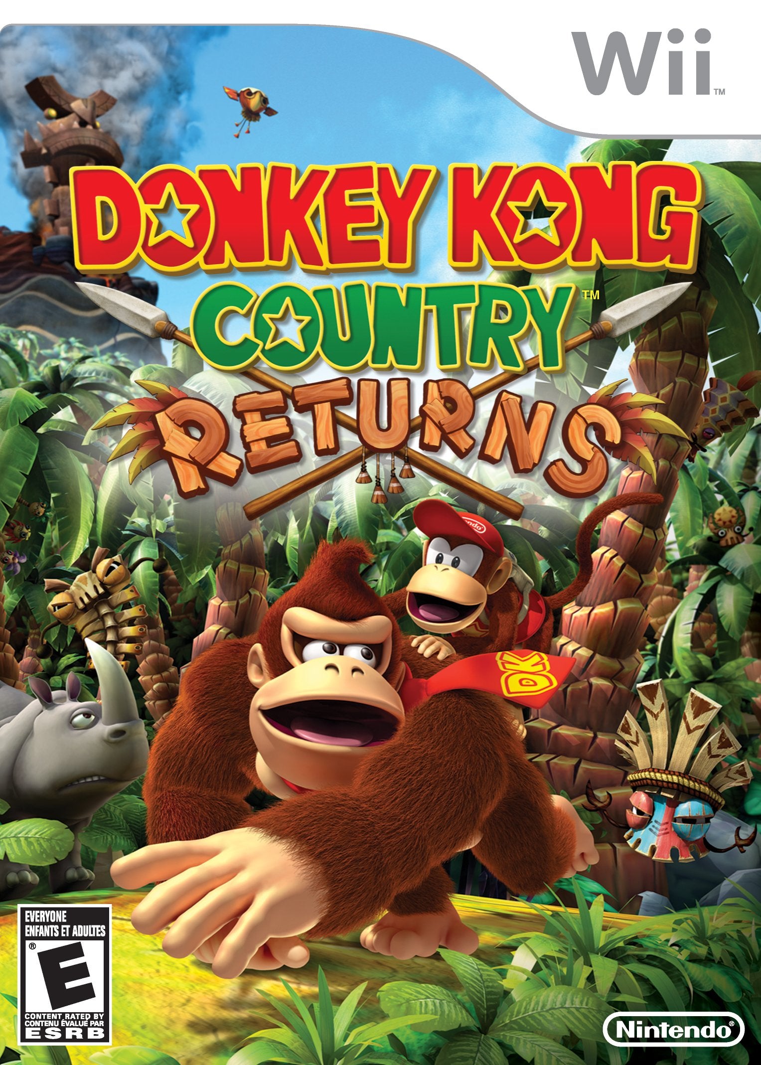 Donkey Kong Country Returns Nintendo Wii Complete - Excellent