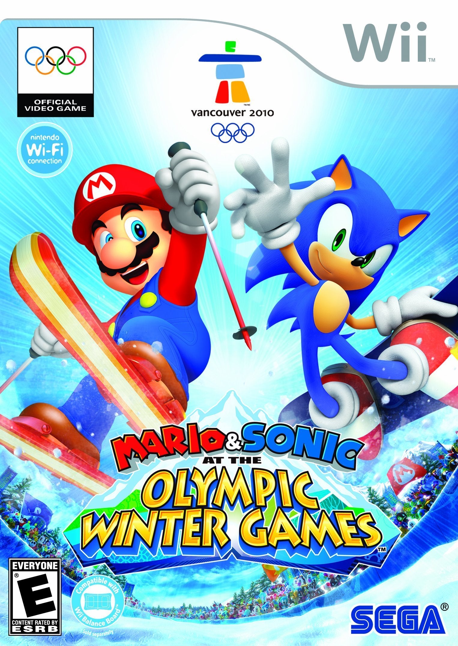 Mario and Sonic at the Olympic Winter Games Nintendo Wii Complete - Excellent