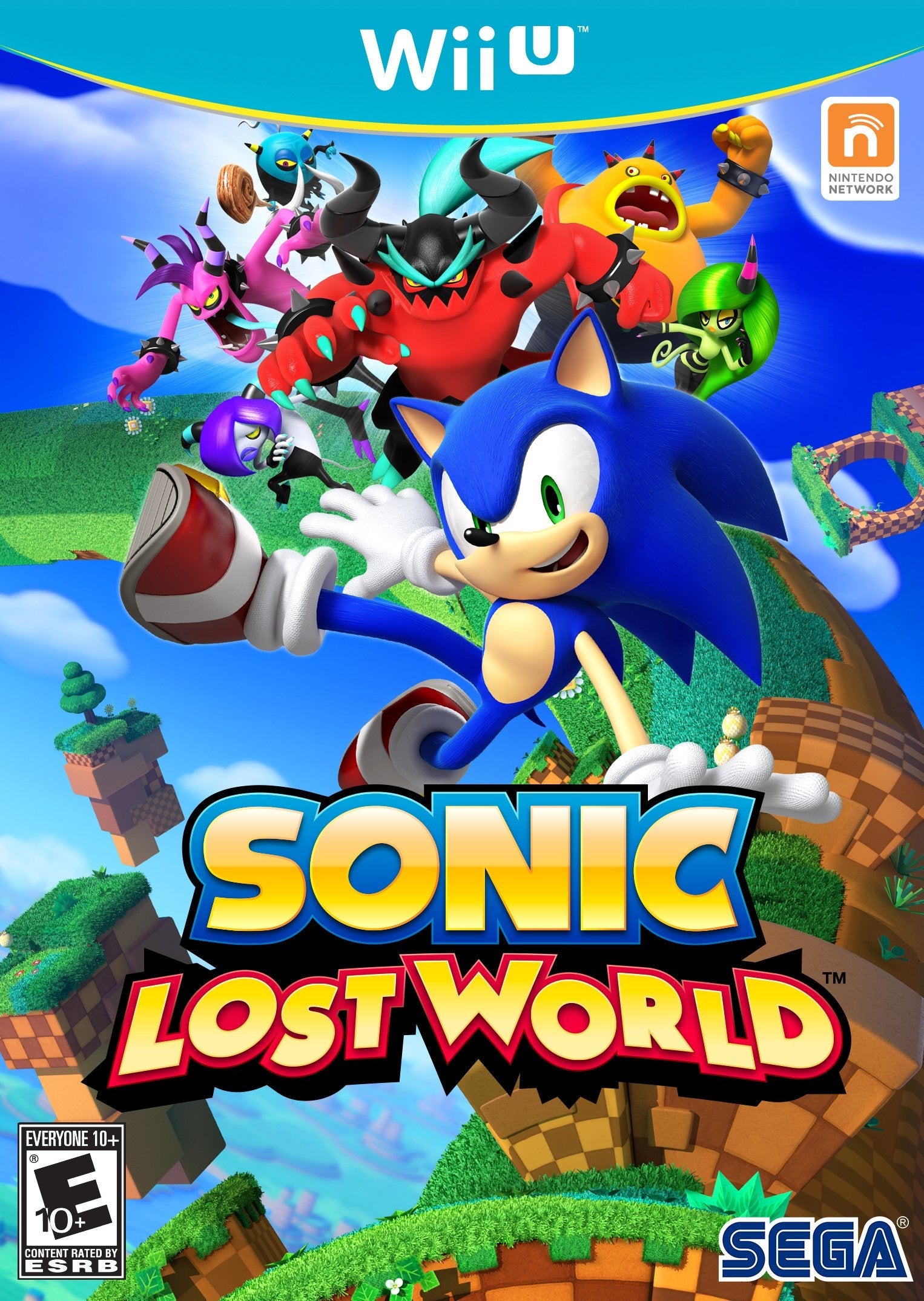 Sonic Lost World Nintendo Wii U AD - Very Good