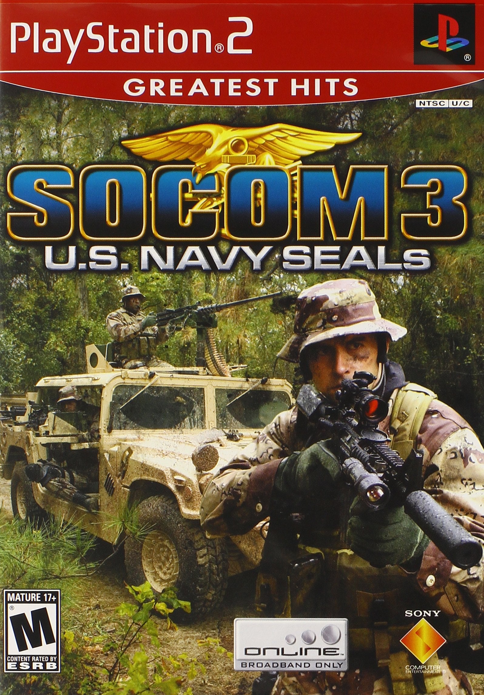 SOCOM 3 U.S. Navy Seals Greatest Hits PS2 PlayStation 2 AD/NM - Very Good