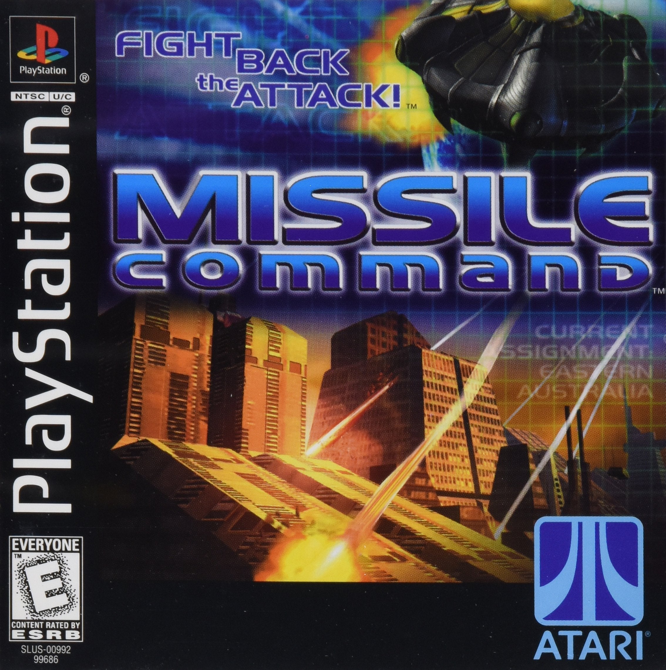 Missile Command PS1 PlayStation 1 - Like New