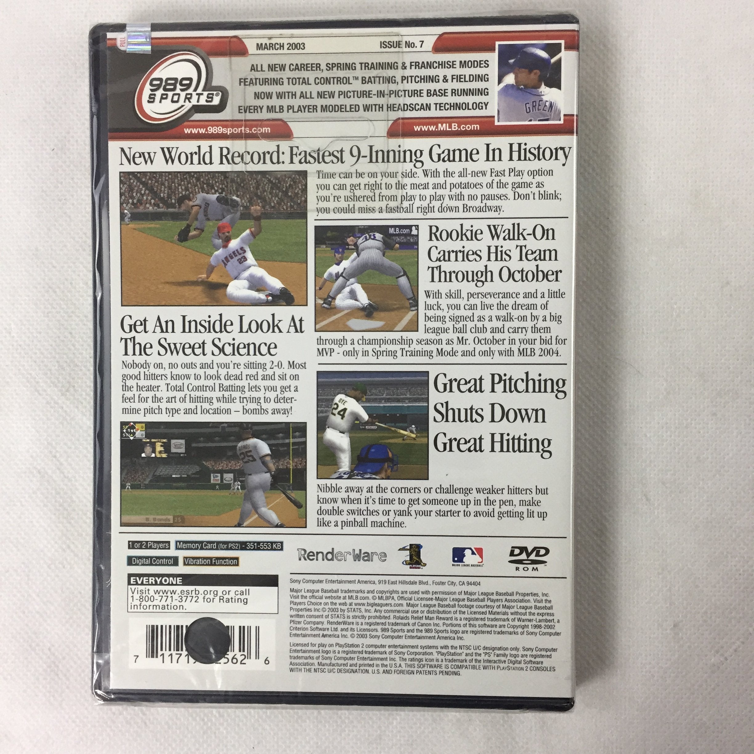 MLB 2004 PS2 PlayStation 2 - Very Good