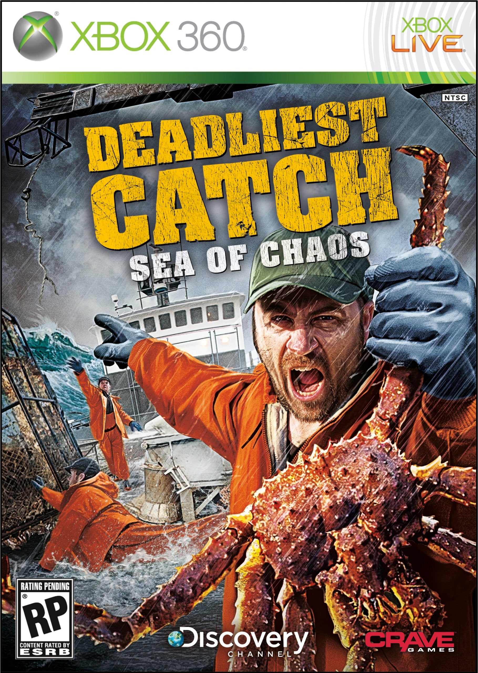 Deadliest Catch Sea of Chaos Xbox 360 AD Complete CIB - Very Good