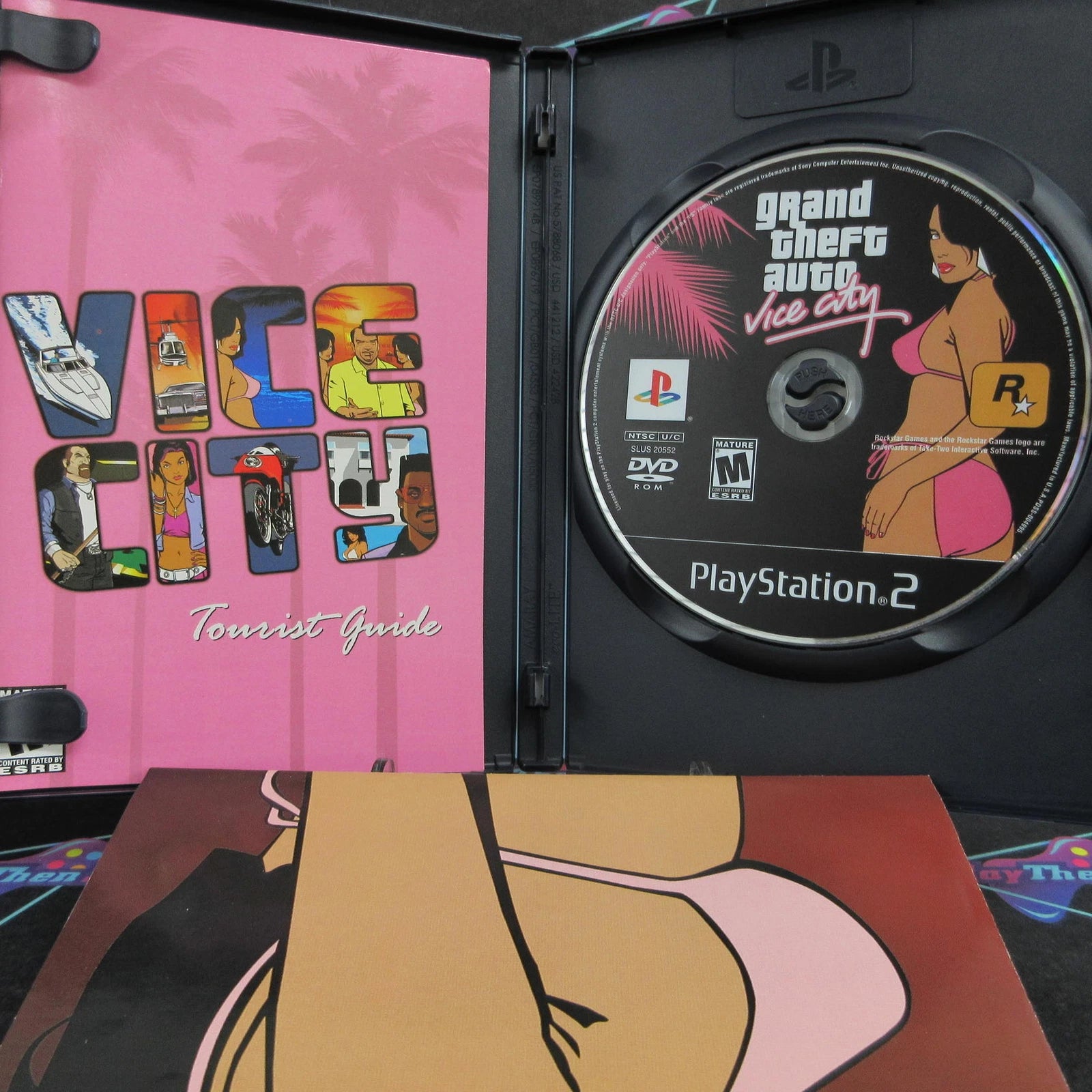 Grand Theft Auto Vice City PS2 PlayStation 2 + Map Complete - Excellent